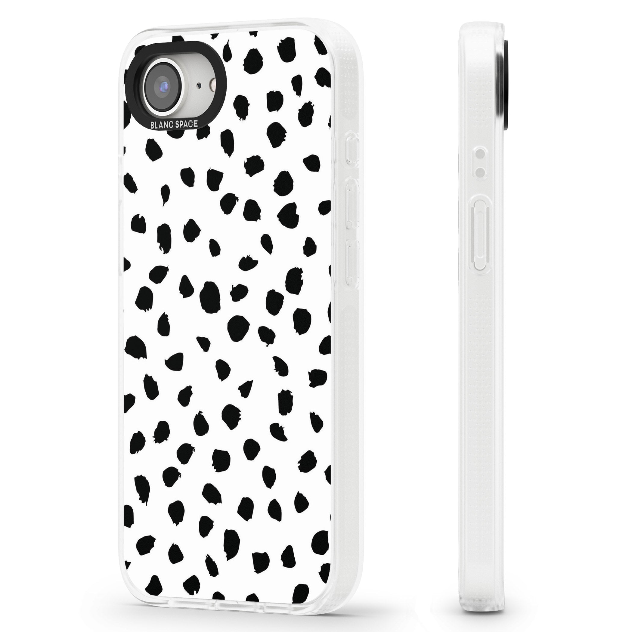 Dalmatian Print iPhone 16e Clear Case Impact Air - Blanc Space