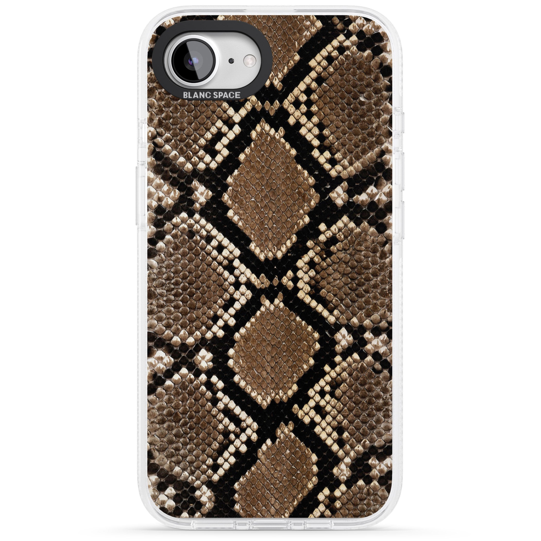 Snakeskin iPhone 16e Clear Case Impact Air - Blanc Space