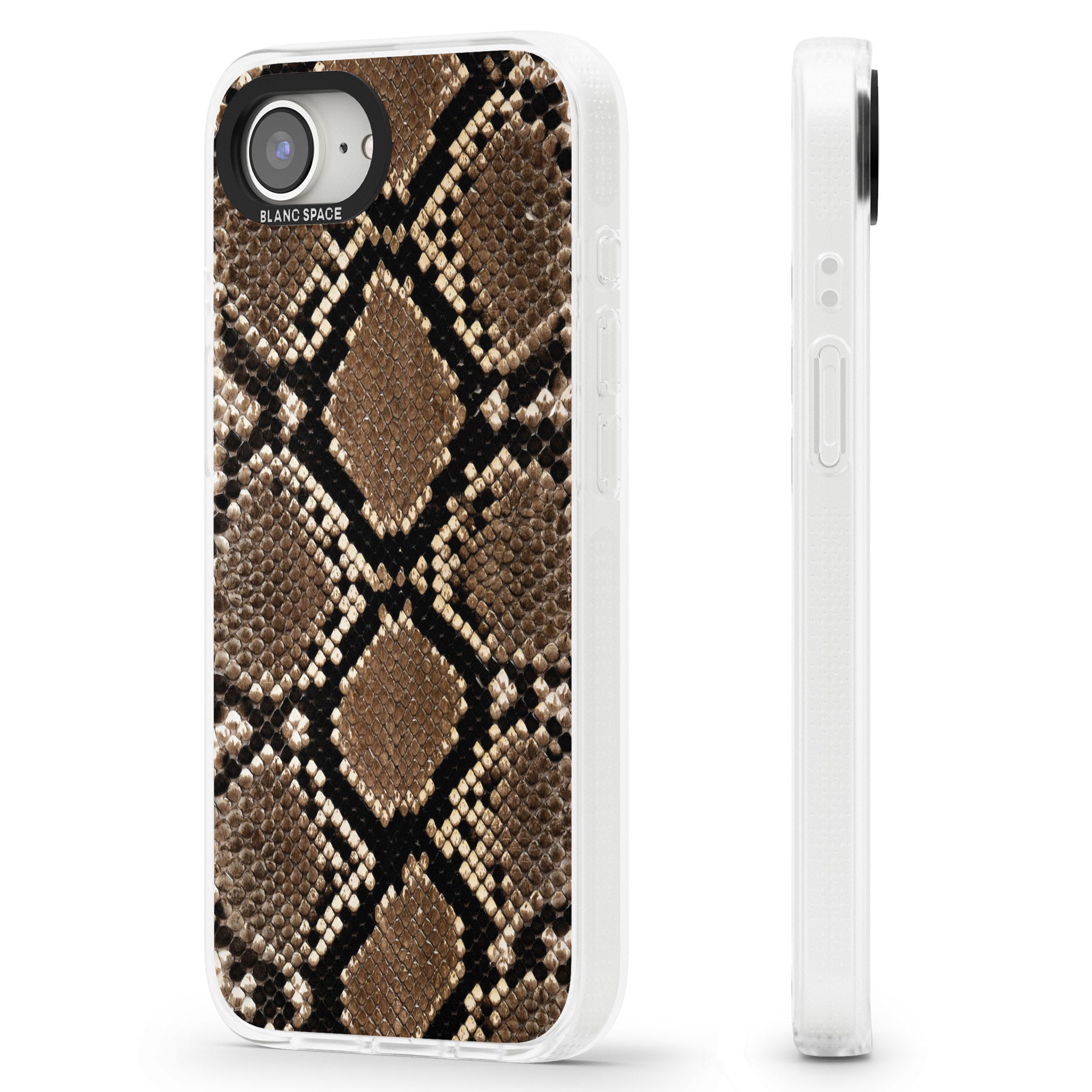 Snakeskin iPhone 16e Clear Case Impact Air - Blanc Space