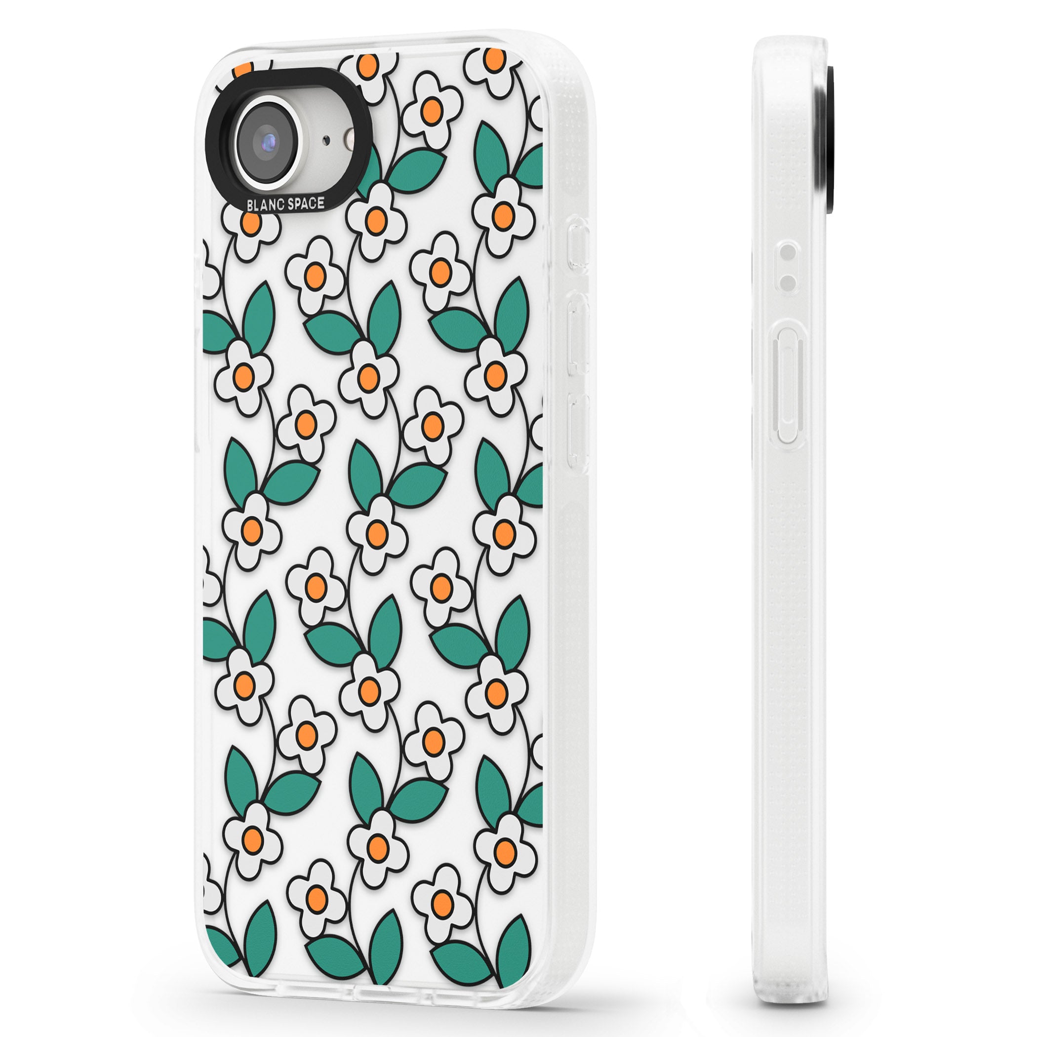 Spring Daisies iPhone 16e Clear Case Impact Air - Blanc Space