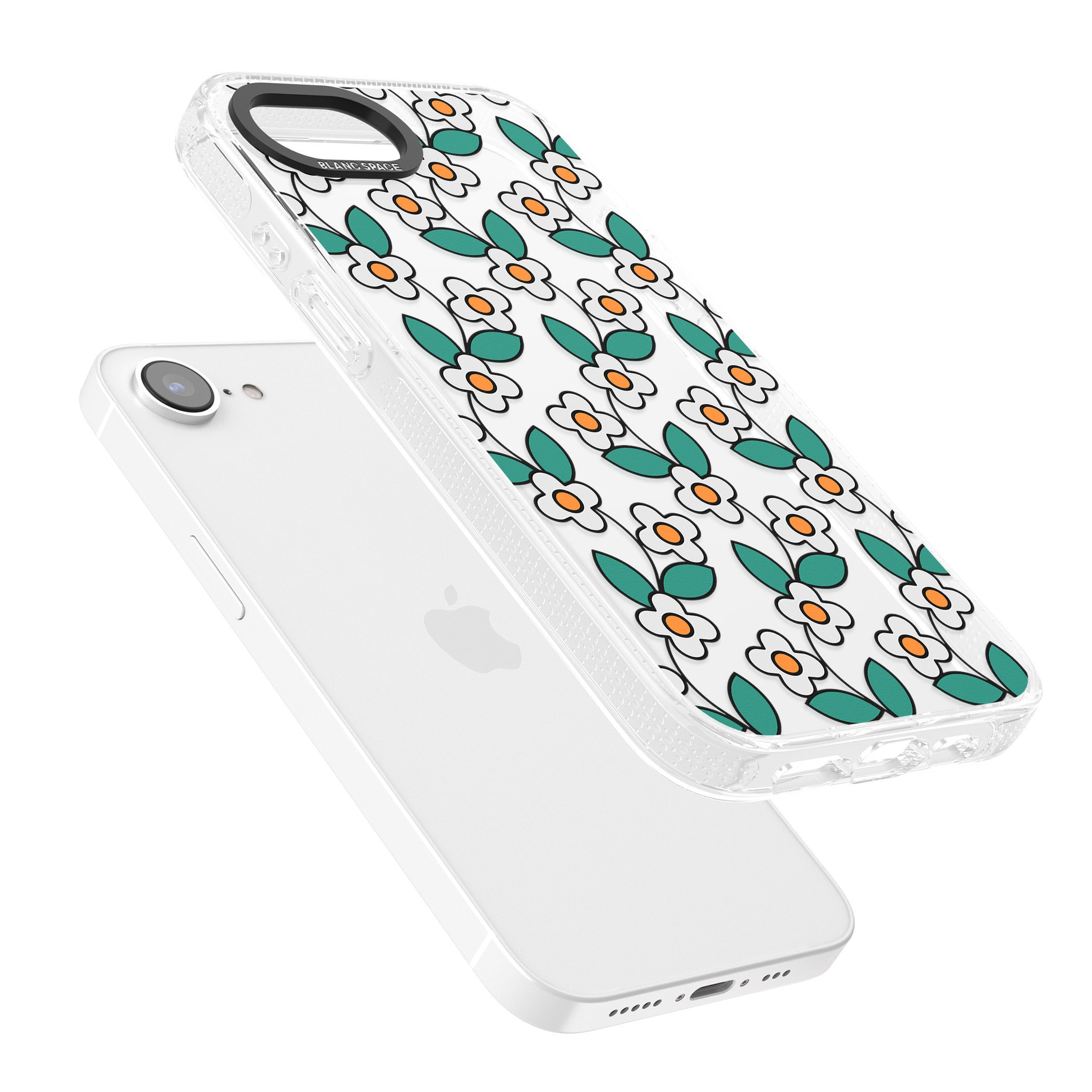 Spring Daisies iPhone 16e Clear Case Impact Air - Blanc Space