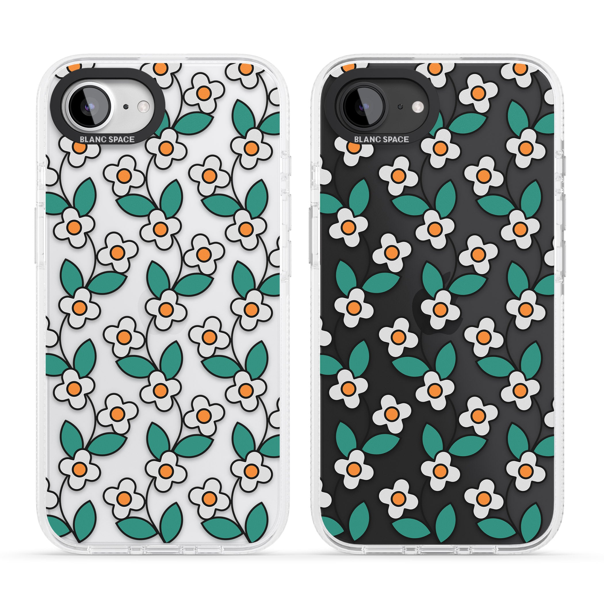 Spring Daisies iPhone 16e Clear Case Impact Air - Blanc Space