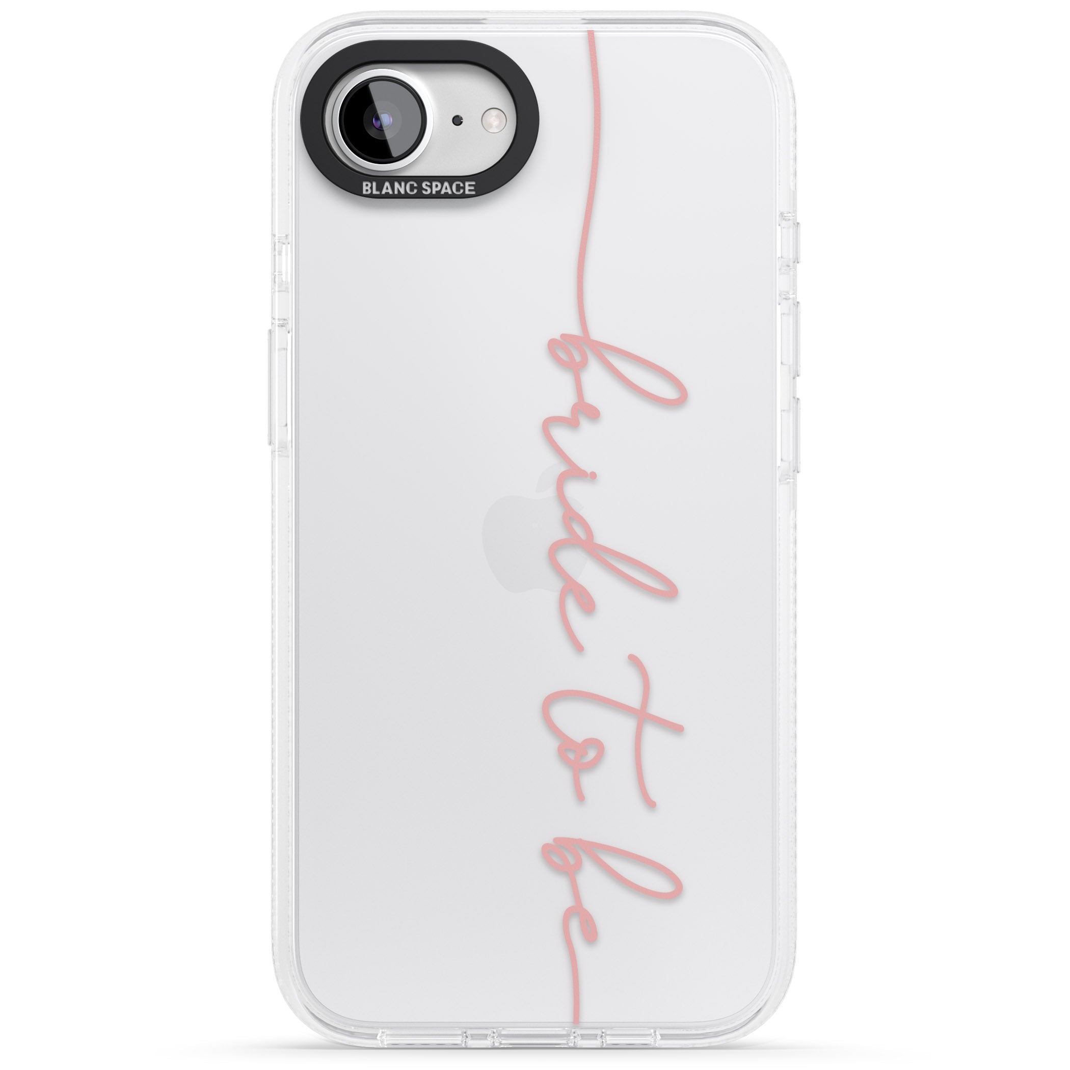 Bride to Be - Transparent Wedding Design iPhone 16e Clear Case Impact Air - Blanc Space