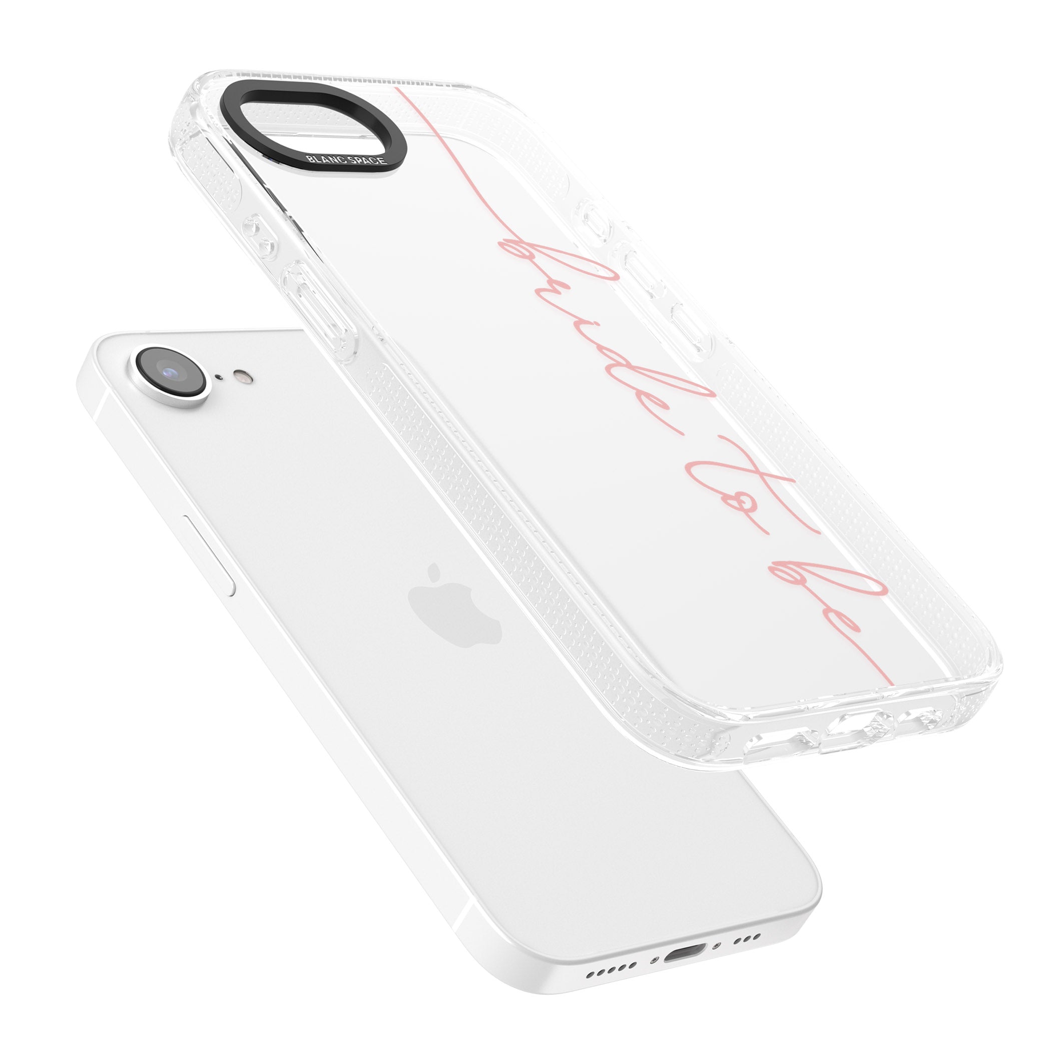 Bride to Be - Transparent Wedding Design iPhone 16e Clear Case Impact Air - Blanc Space