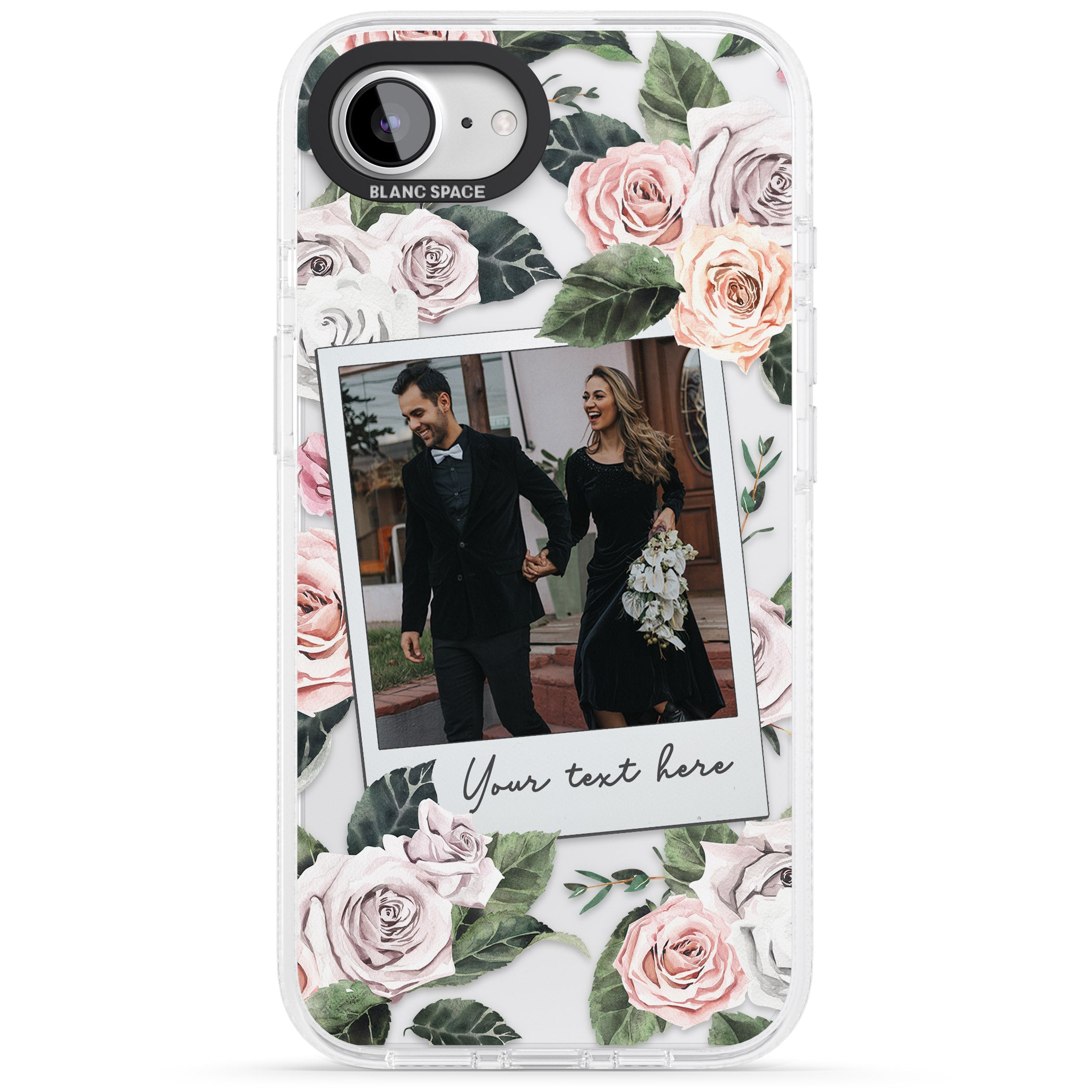 Personalised Floral Instant Camera Photo