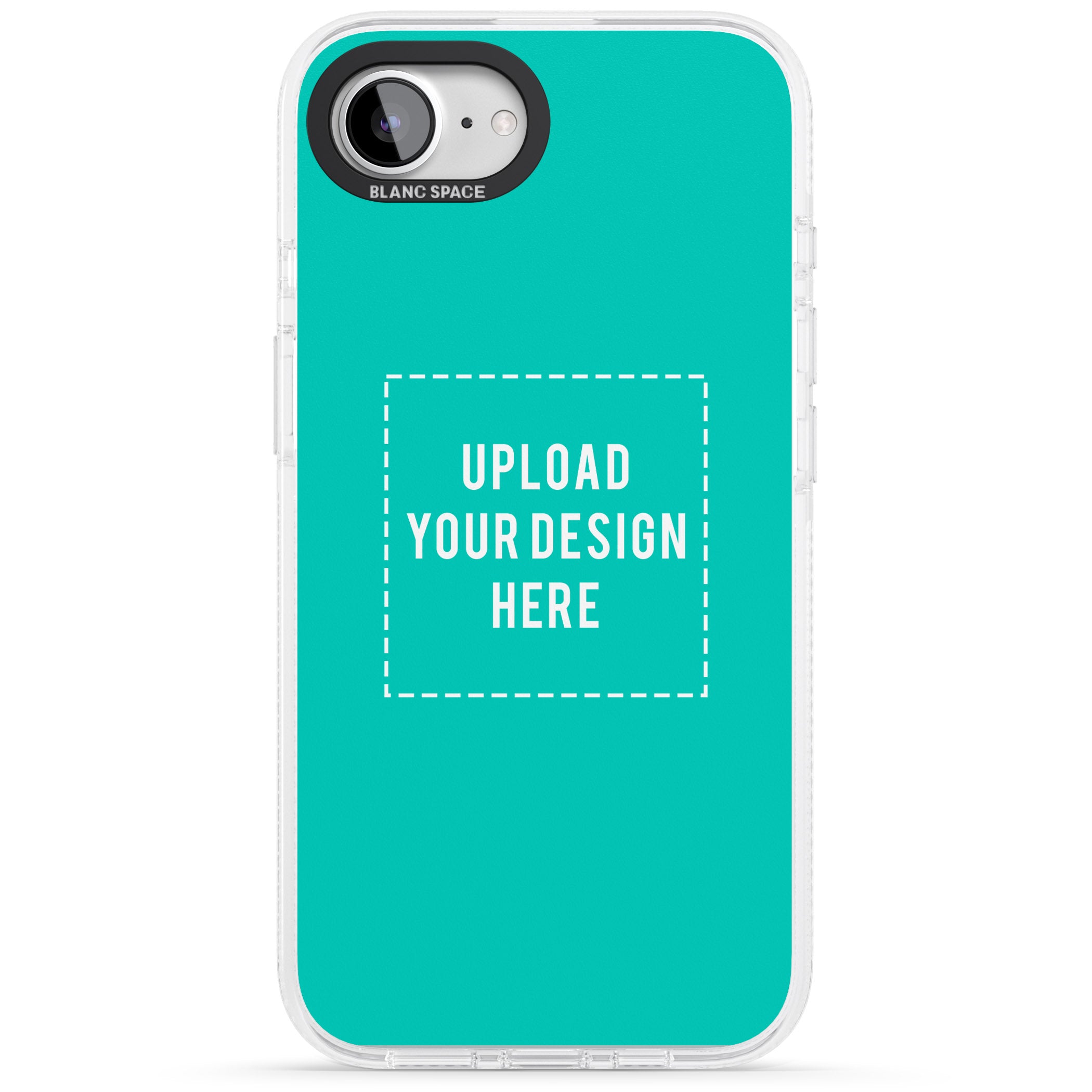Personalise Your Own Design iPhone 16e Clear Case Impact Air - Blanc Space