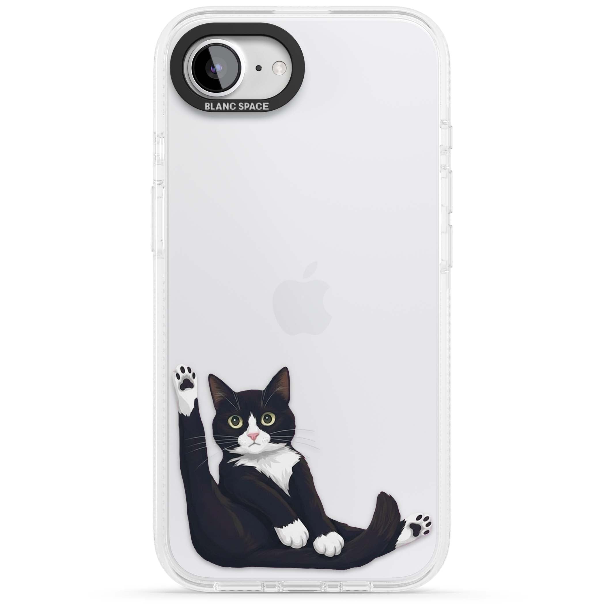 Mid-Groom Cat animals iPhone case | Clear Case Impact Air case for iPhone 16e, iPhone 17e
