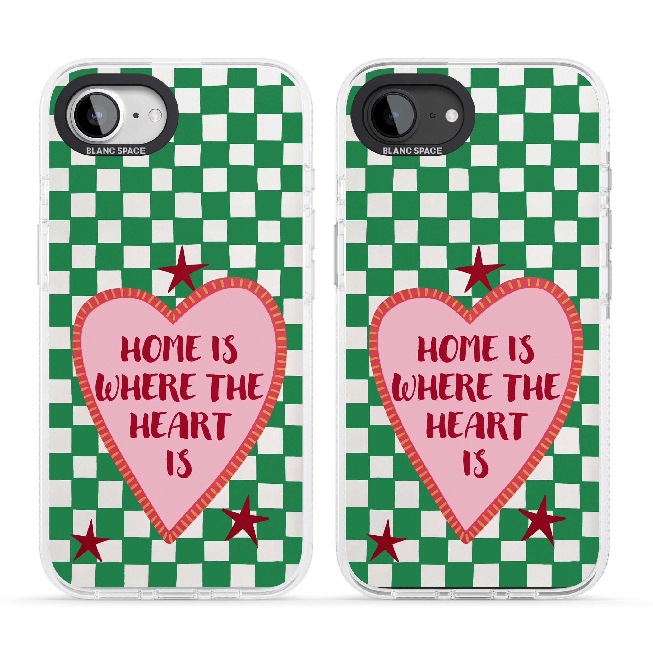 Home Is Where The Heart Is iPhone 16e Clear Case Impact Air - Blanc Space