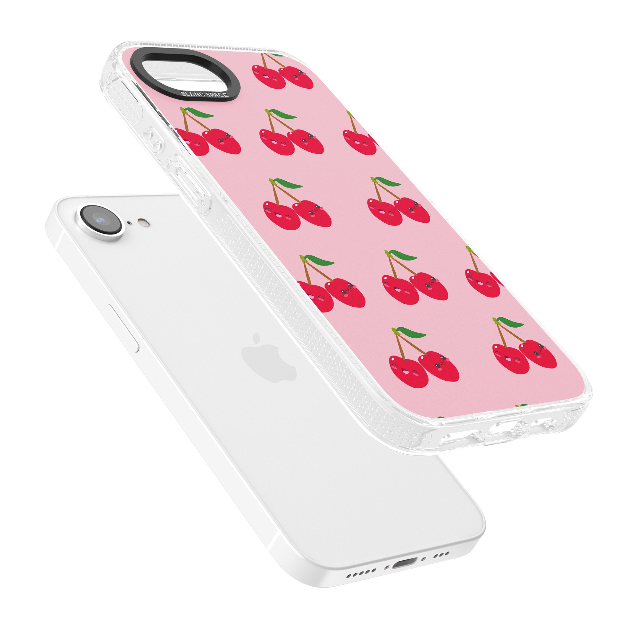 Cheeky Cherry iPhone 16e Clear Case Impact Air - Blanc Space