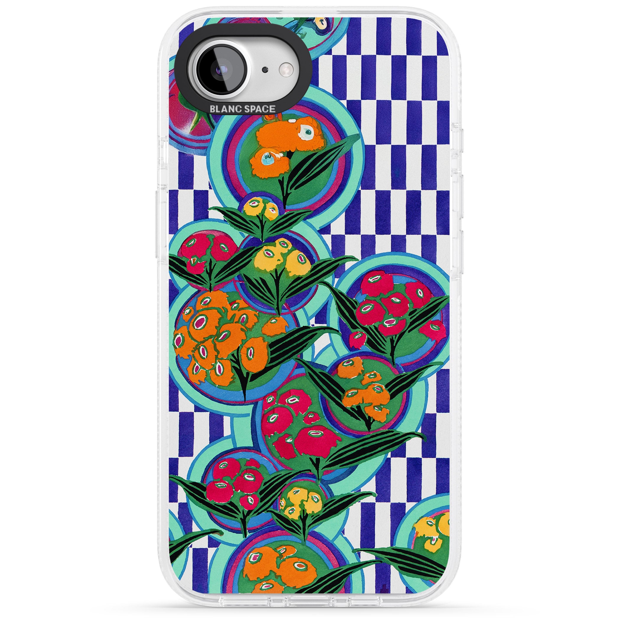 Vintage Fruit Plates iPhone 16e Clear Case Impact Air - Blanc Space