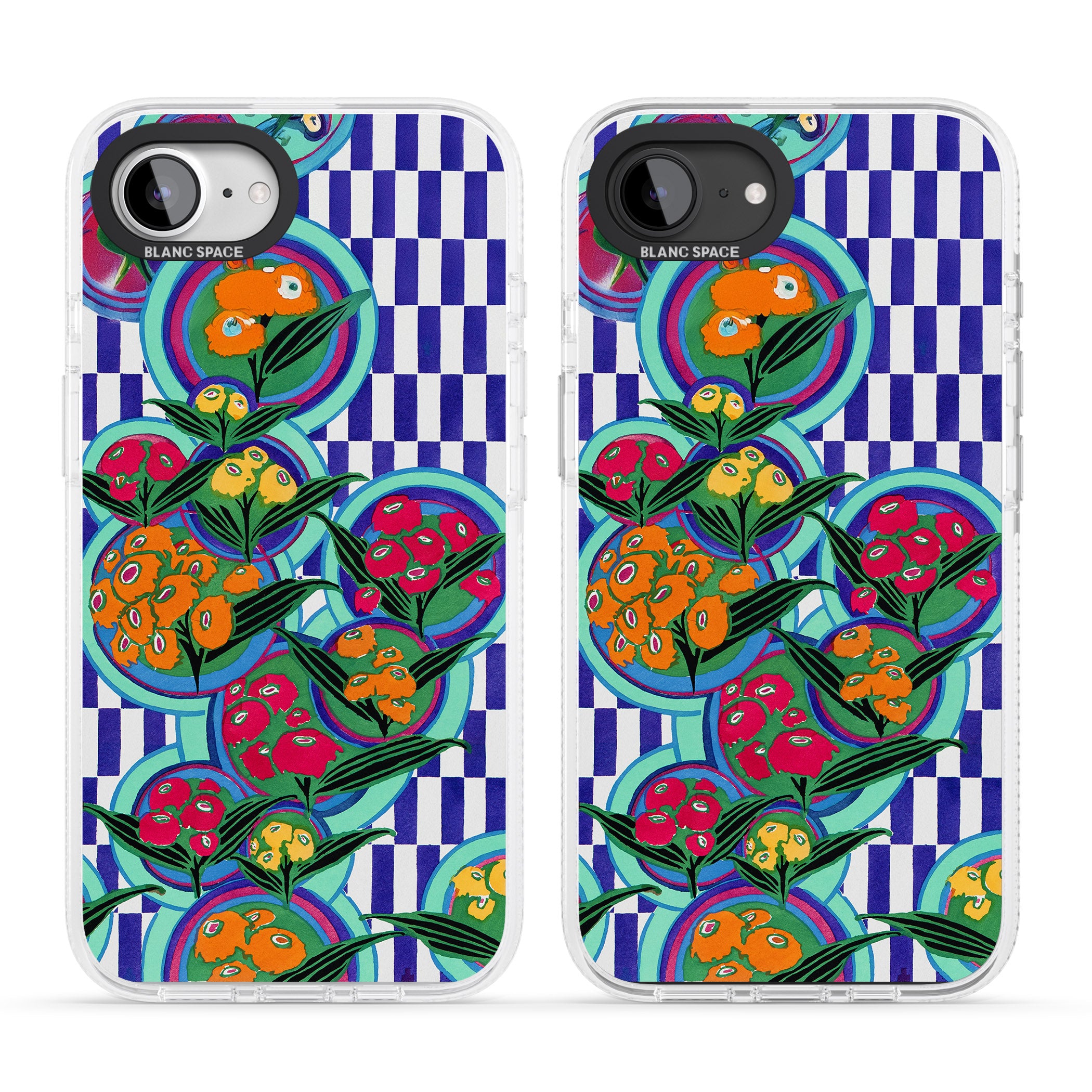 Vintage Fruit Plates iPhone 16e Clear Case Impact Air - Blanc Space