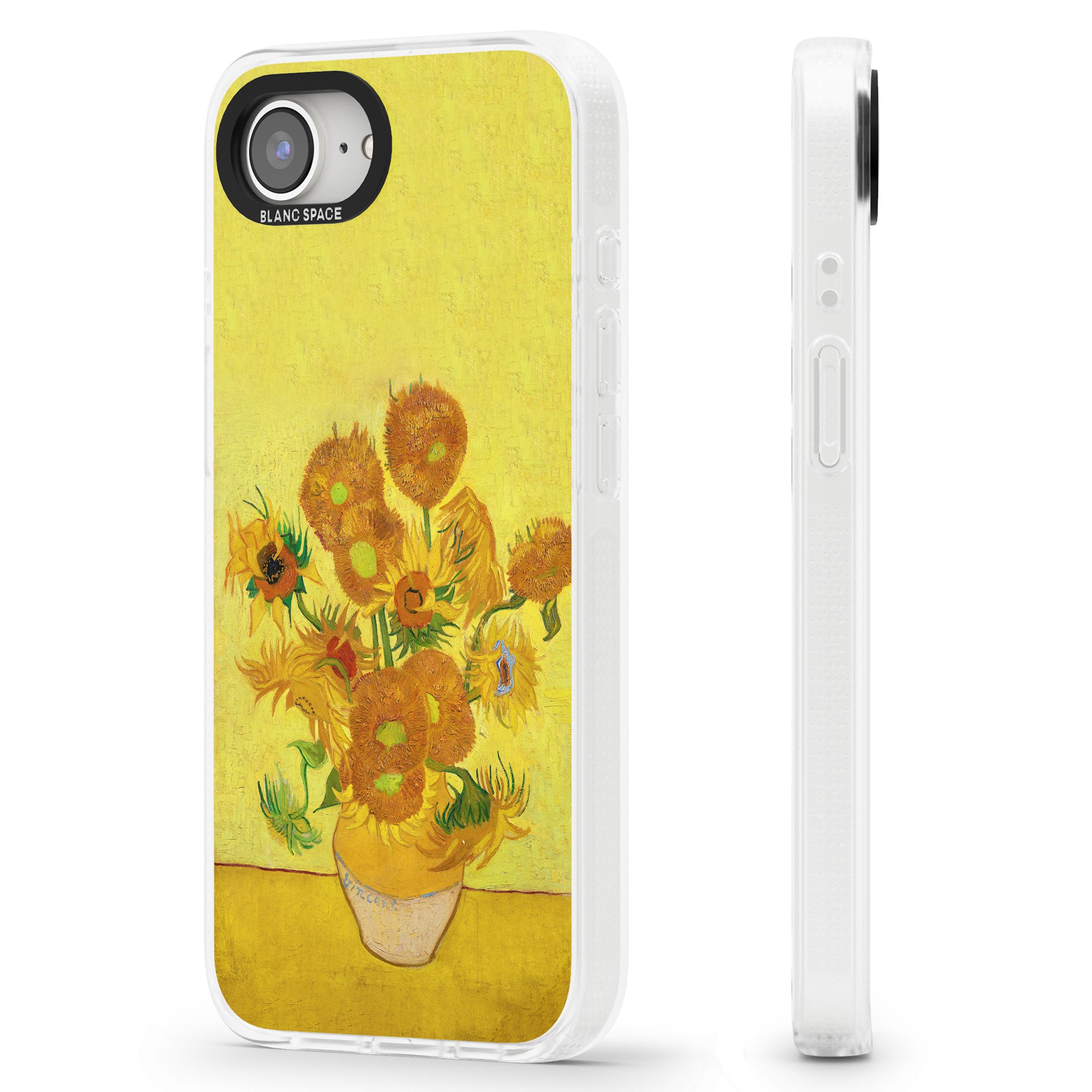 Sunflowers iPhone 16e Clear Case Impact Air - Blanc Space