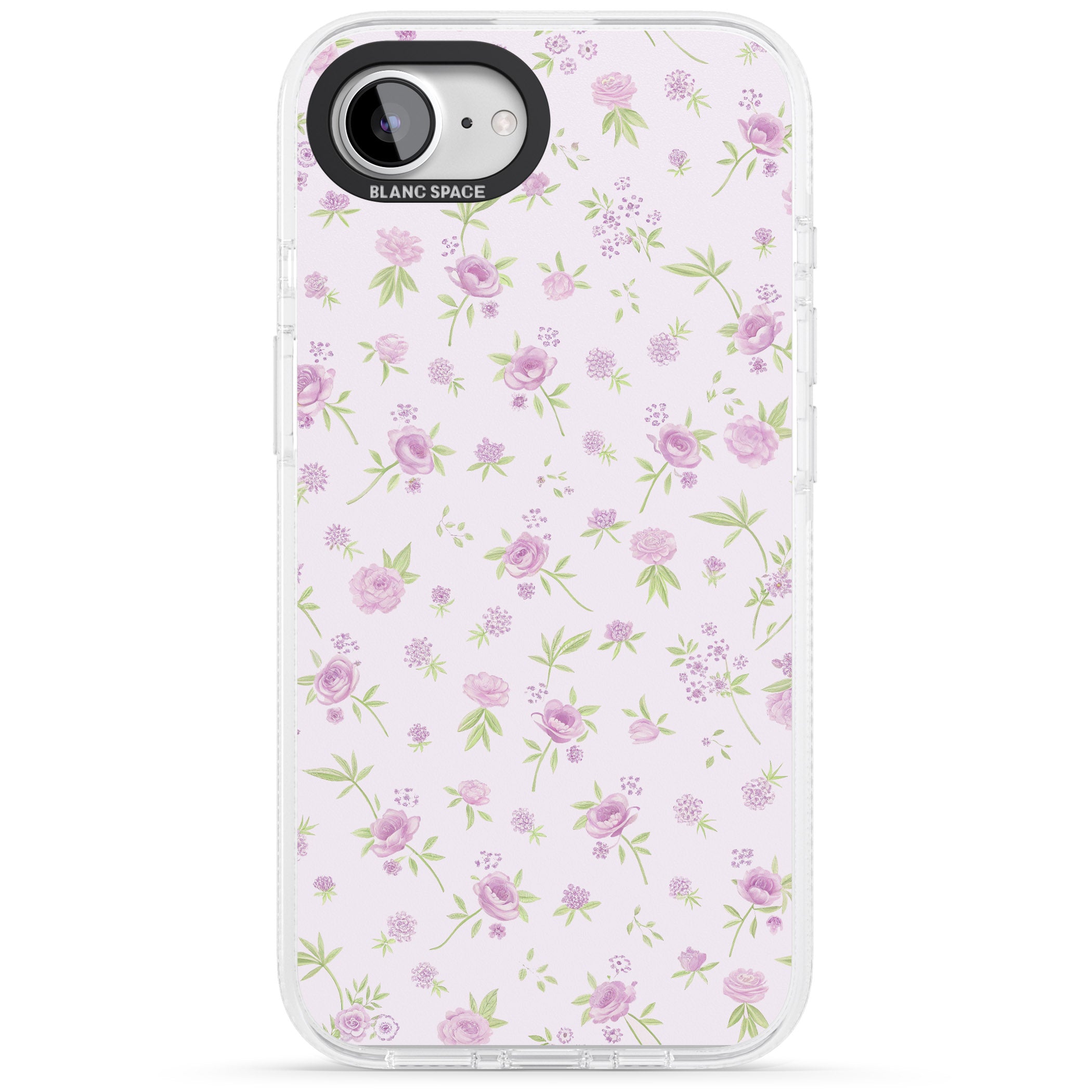 Pink Peonies iPhone 16e Clear Case Impact Air - Blanc Space