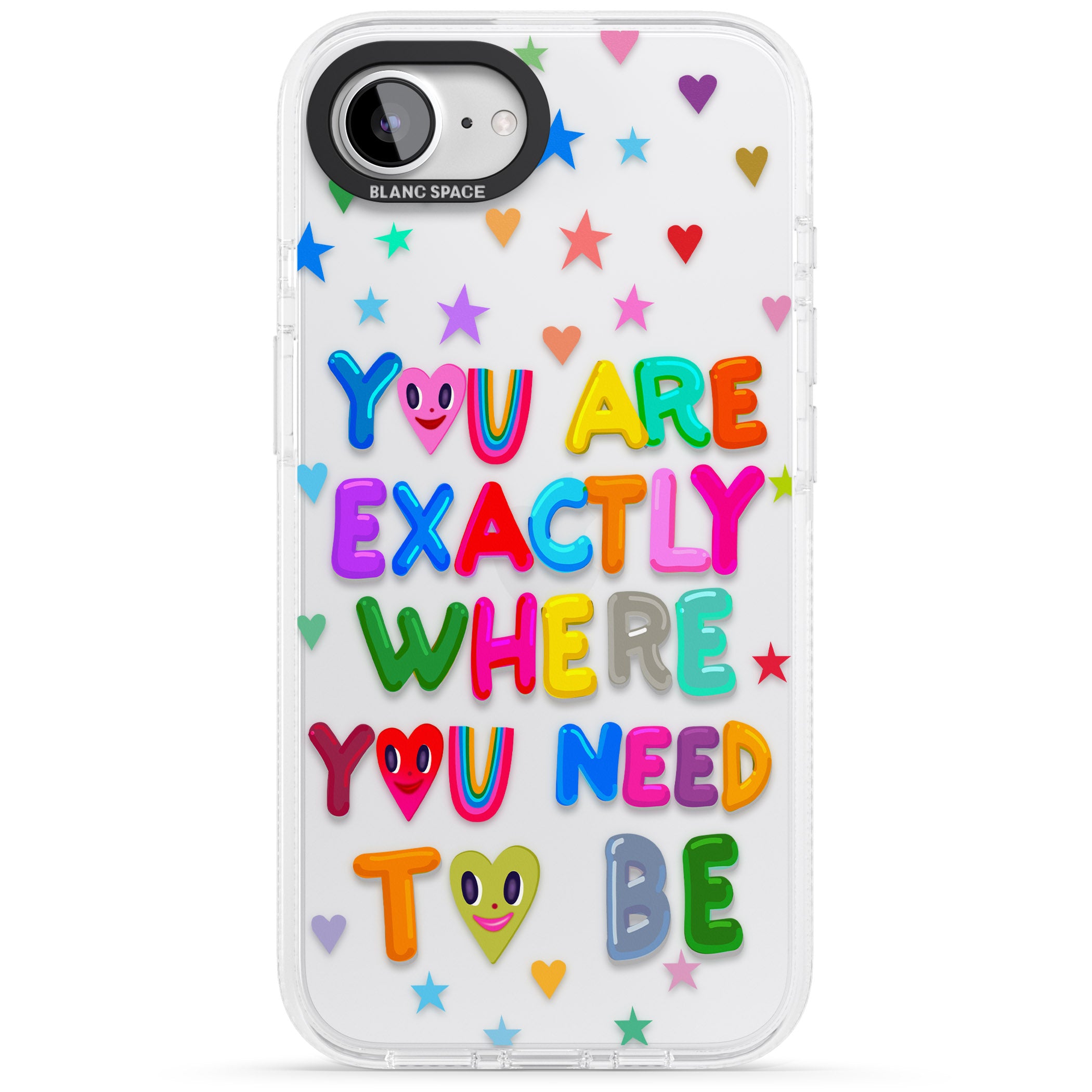 Exactly Where You Need To be iPhone 16e Clear Case Impact Air - Blanc Space