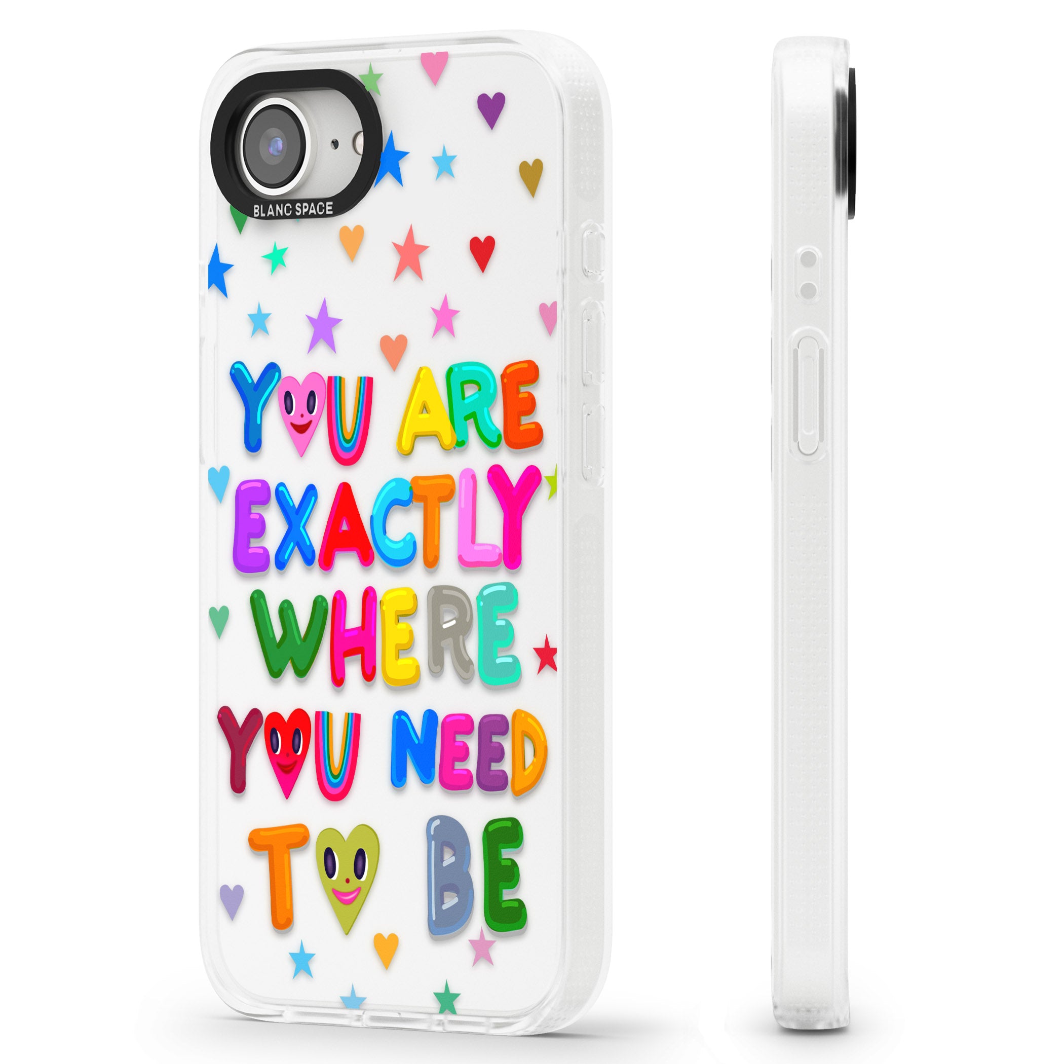 Exactly Where You Need To be iPhone 16e Clear Case Impact Air - Blanc Space
