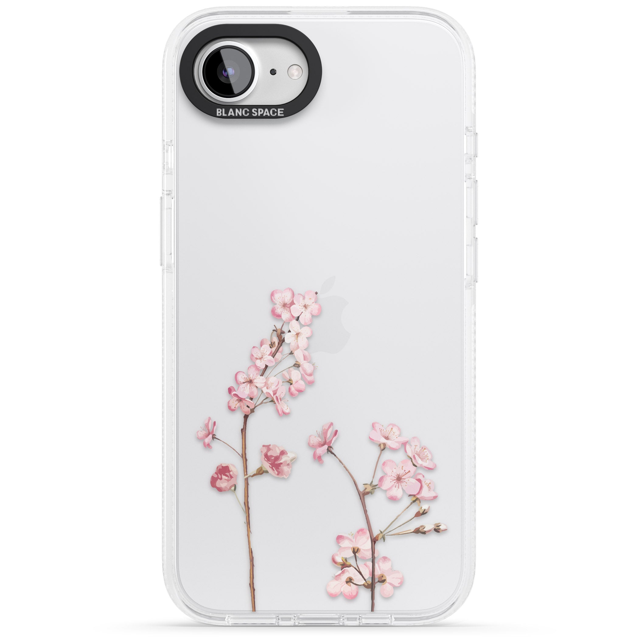 Blossom Flower iPhone 16e Clear Case Impact Air - Blanc Space