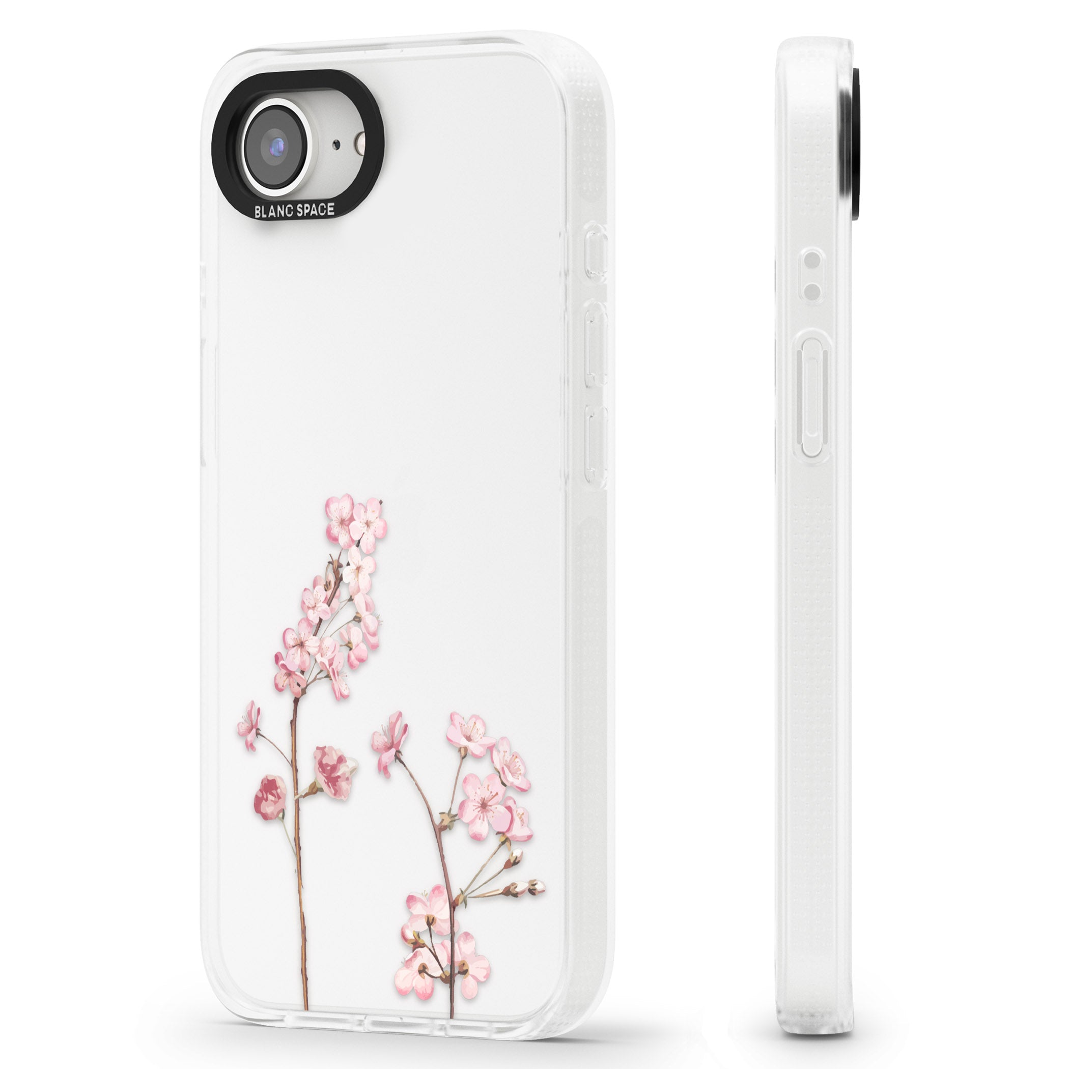 Blossom Flower iPhone 16e Clear Case Impact Air - Blanc Space