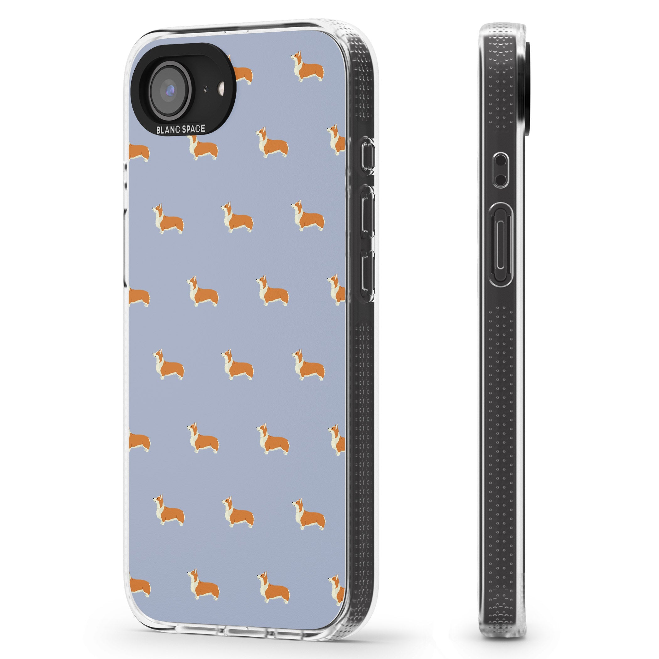Pembroke Welsh Corgi Dog Pattern iPhone 16e Clear Case Impact Air - Blanc Space