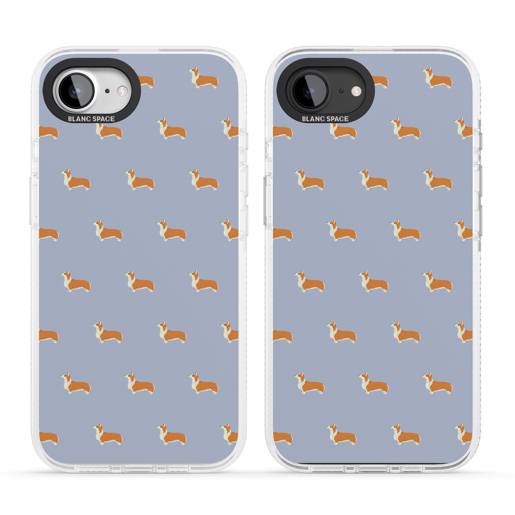 Pembroke Welsh Corgi Dog Pattern iPhone 16e Clear Case Impact Air - Blanc Space