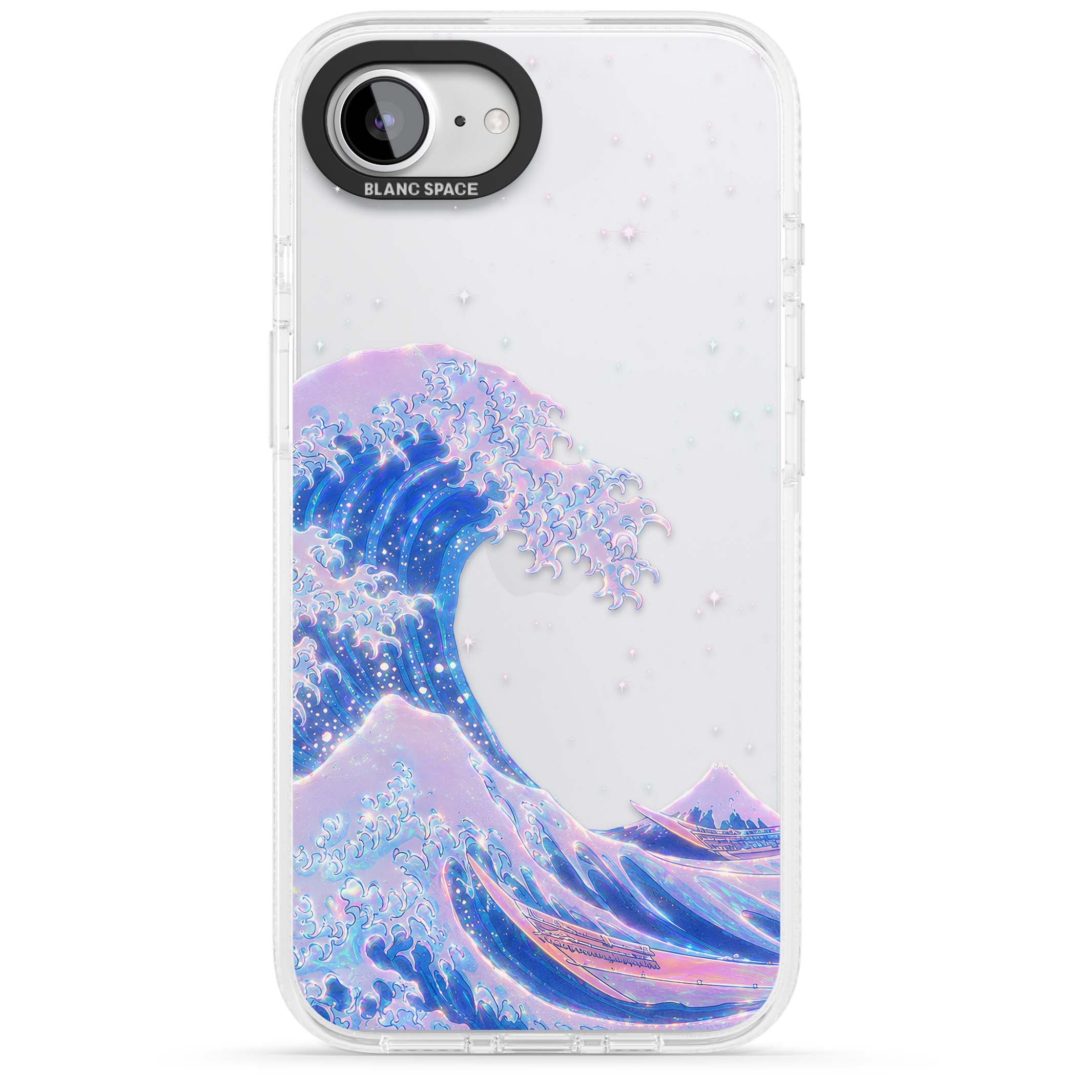The Great Wave In Opal japanese iPhone case | Clear Case Impact Air case for iPhone 16e, iPhone 17e