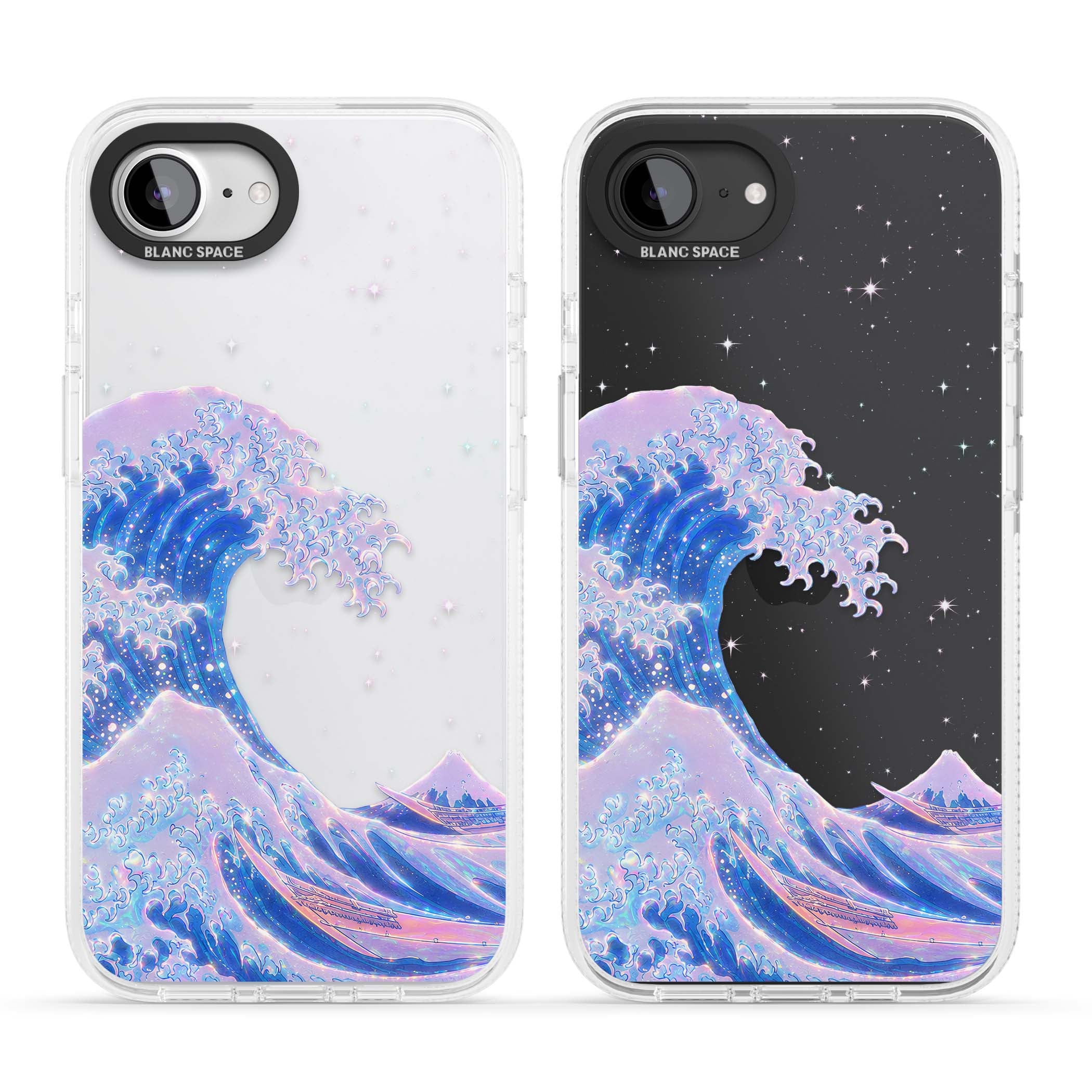 The Great Wave In Opal japanese iPhone case | Clear Case Impact Air case for iPhone 16e, iPhone 17e