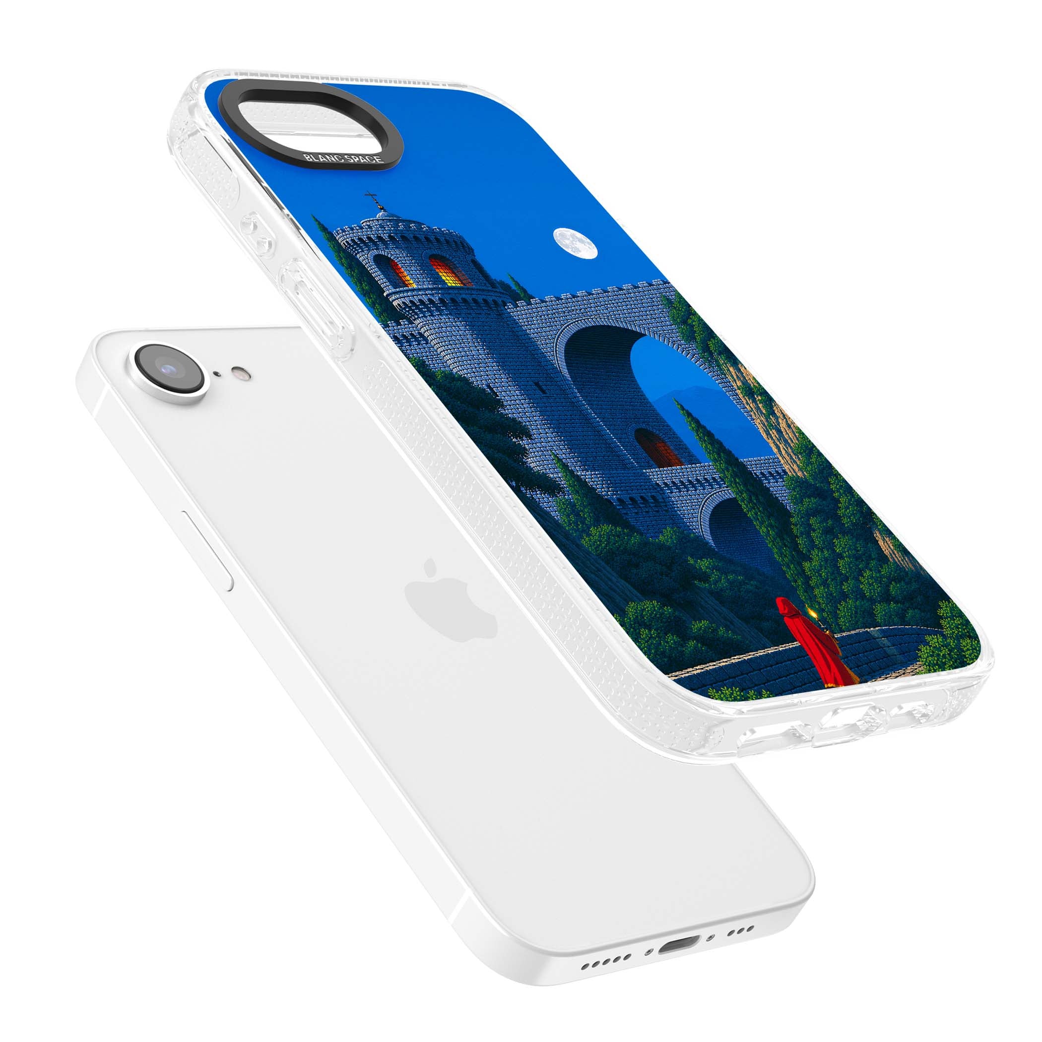 Castle Walls art iPhone case | Clear Case Impact Air case for iPhone 16e, iPhone 17e