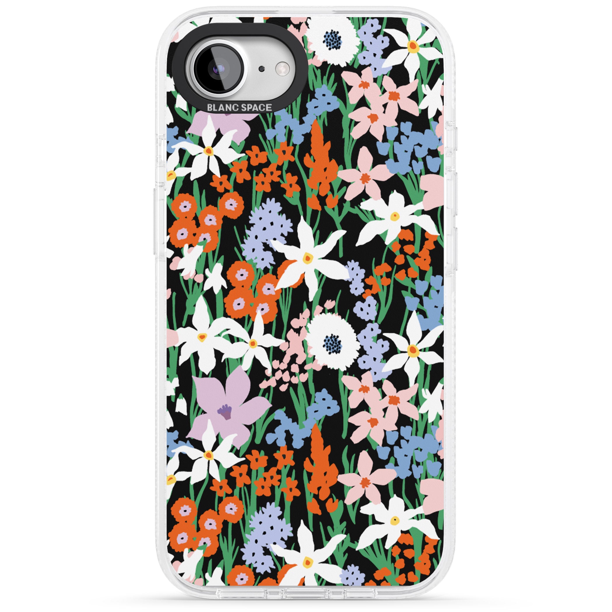 Springtime Meadow: Solid iPhone 16e Clear Case Impact Air - Blanc Space