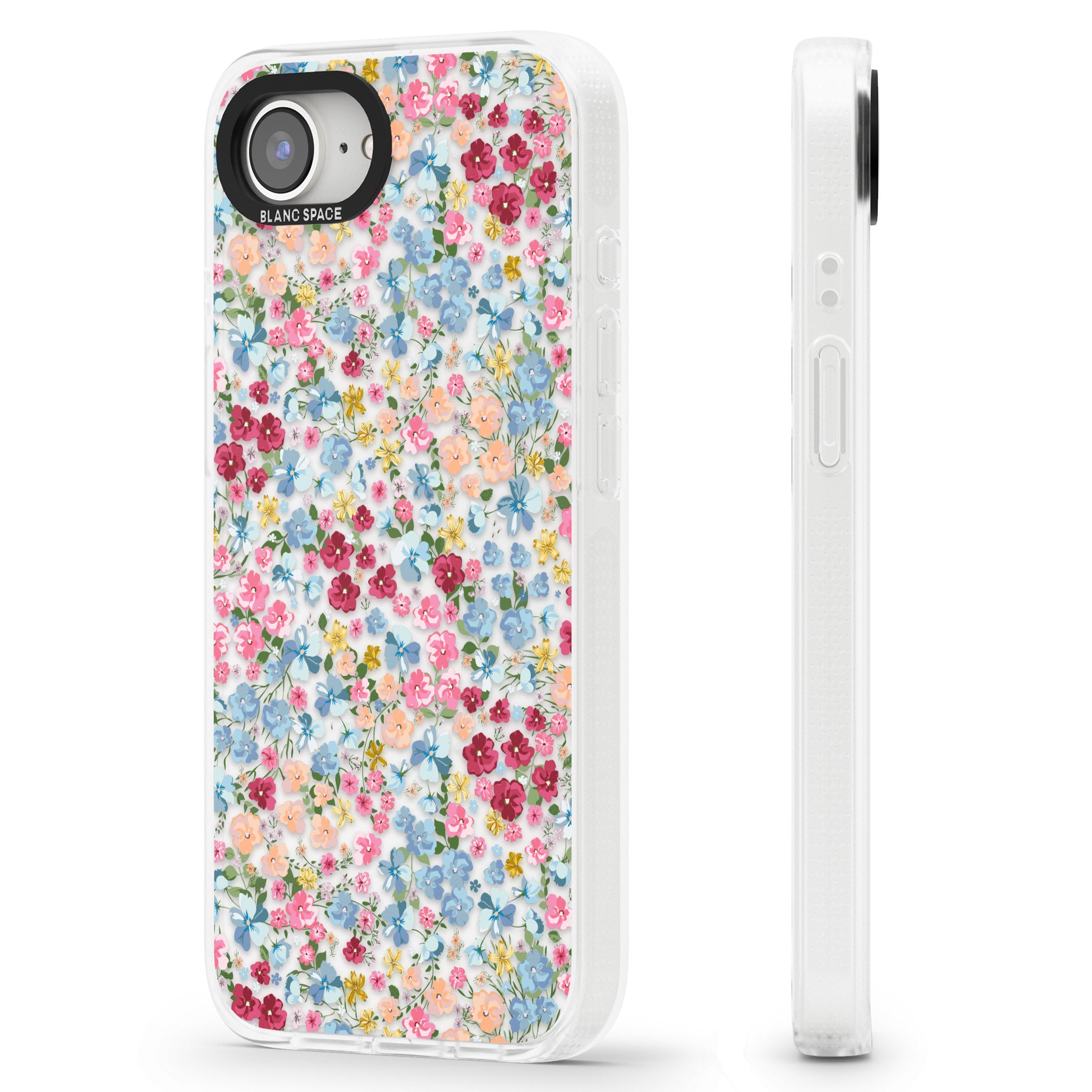 Venetian Meadow iPhone 16e Clear Case Impact Air - Blanc Space