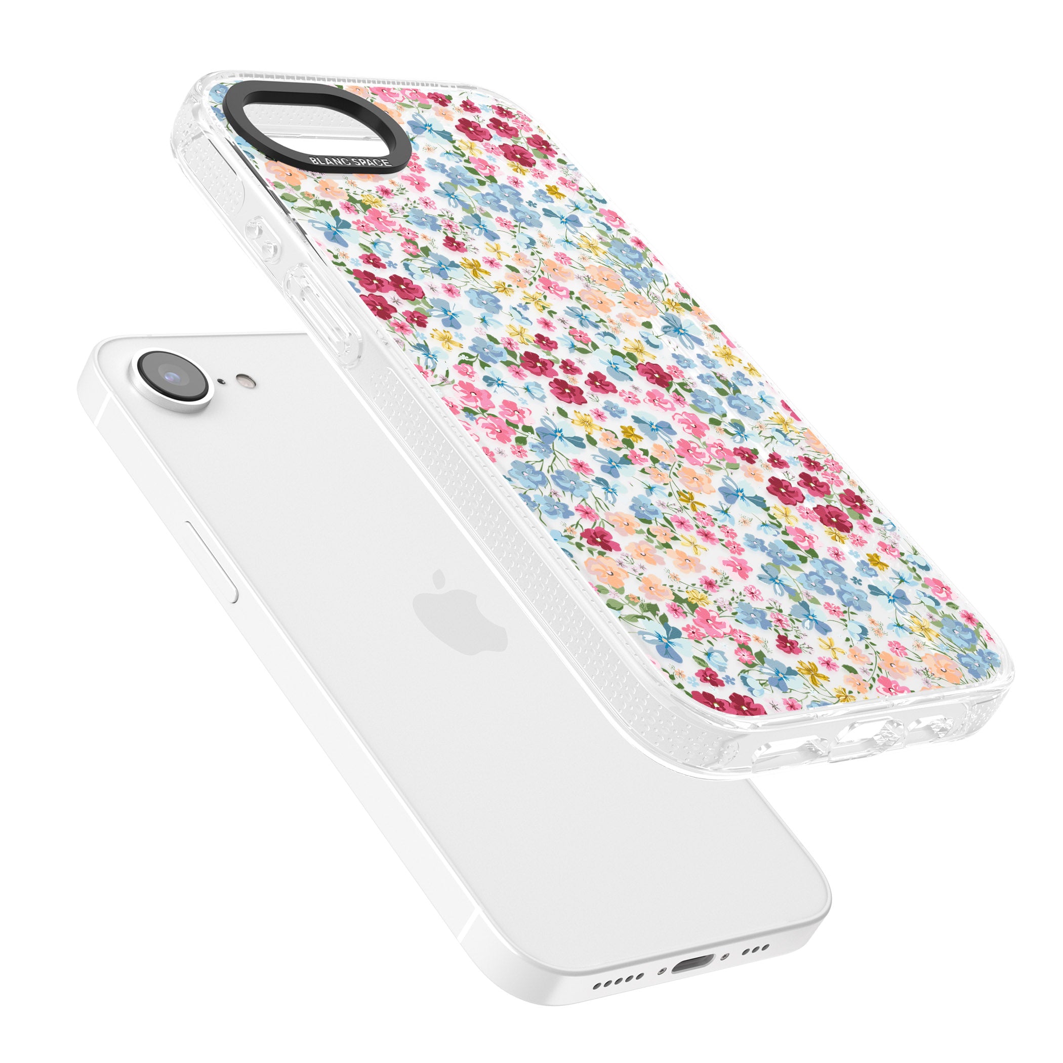 Venetian Meadow iPhone 16e Clear Case Impact Air - Blanc Space