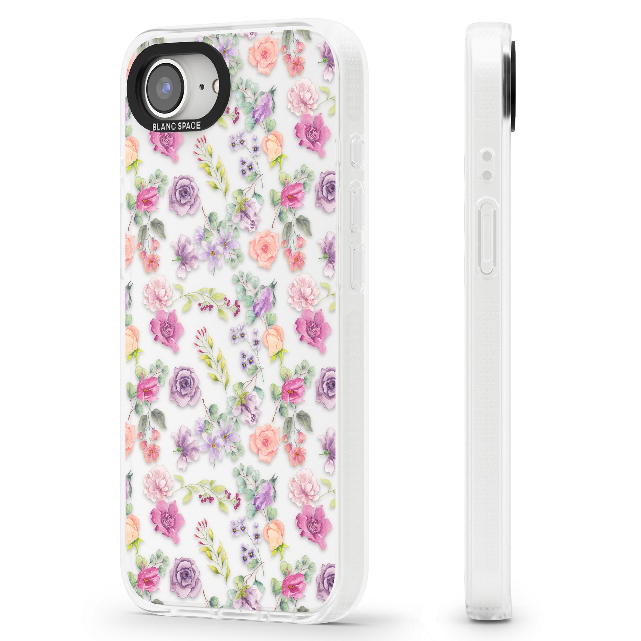 Sunday Flowers iPhone 16e Clear Case Impact Air - Blanc Space