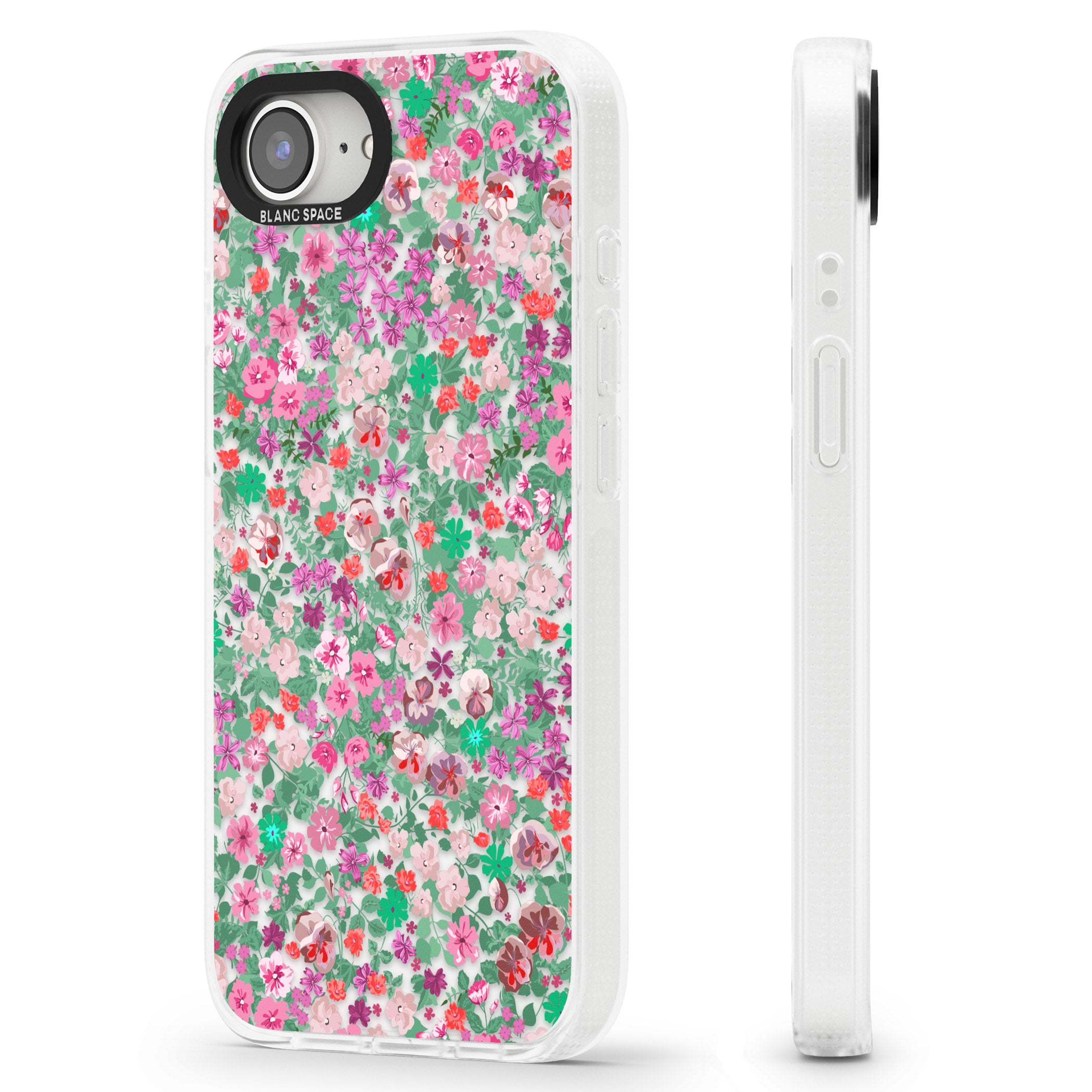 Florentine Meadow iPhone 16e Clear Case Impact Air - Blanc Space