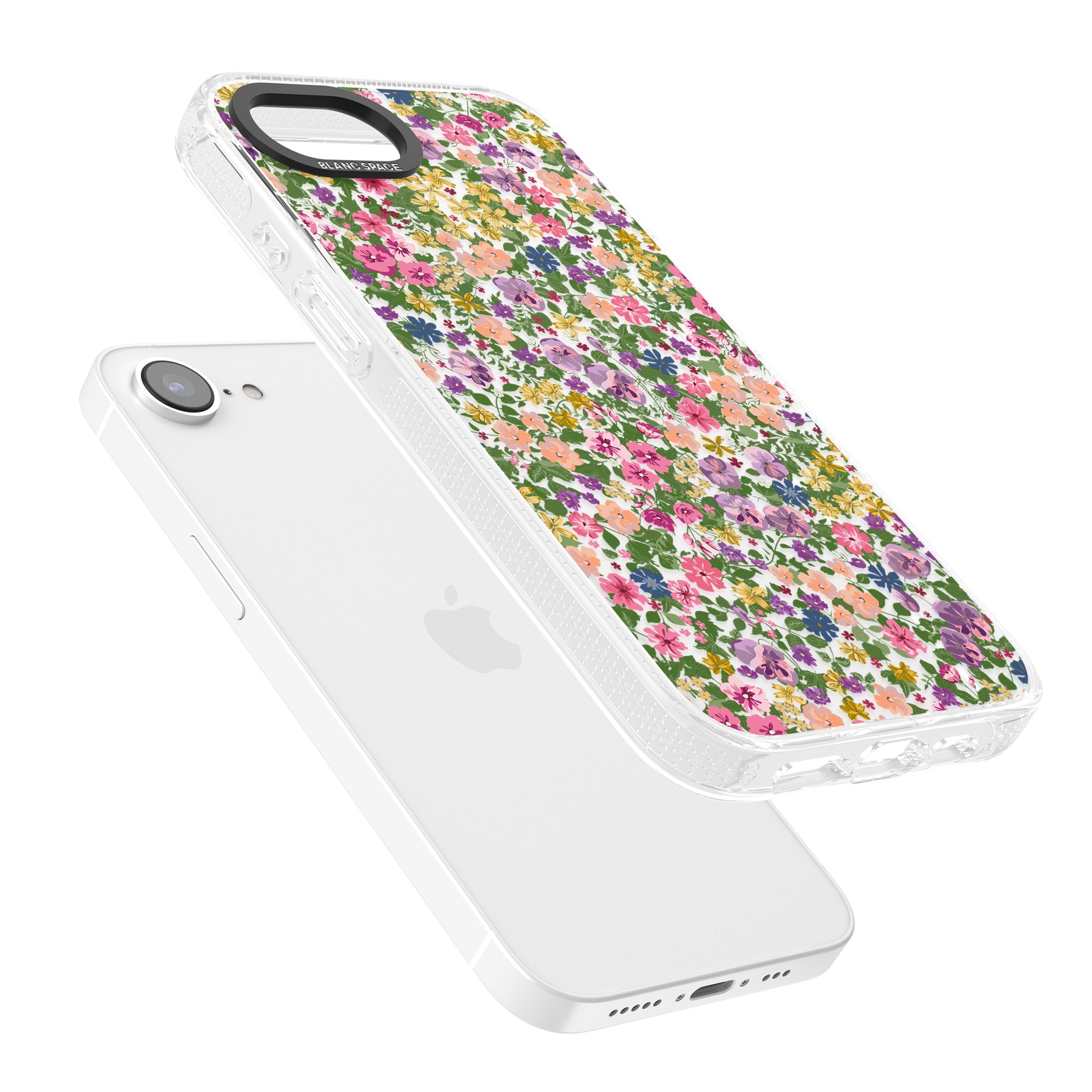 Lake Como Meadow iPhone 16e Clear Case Impact Air - Blanc Space