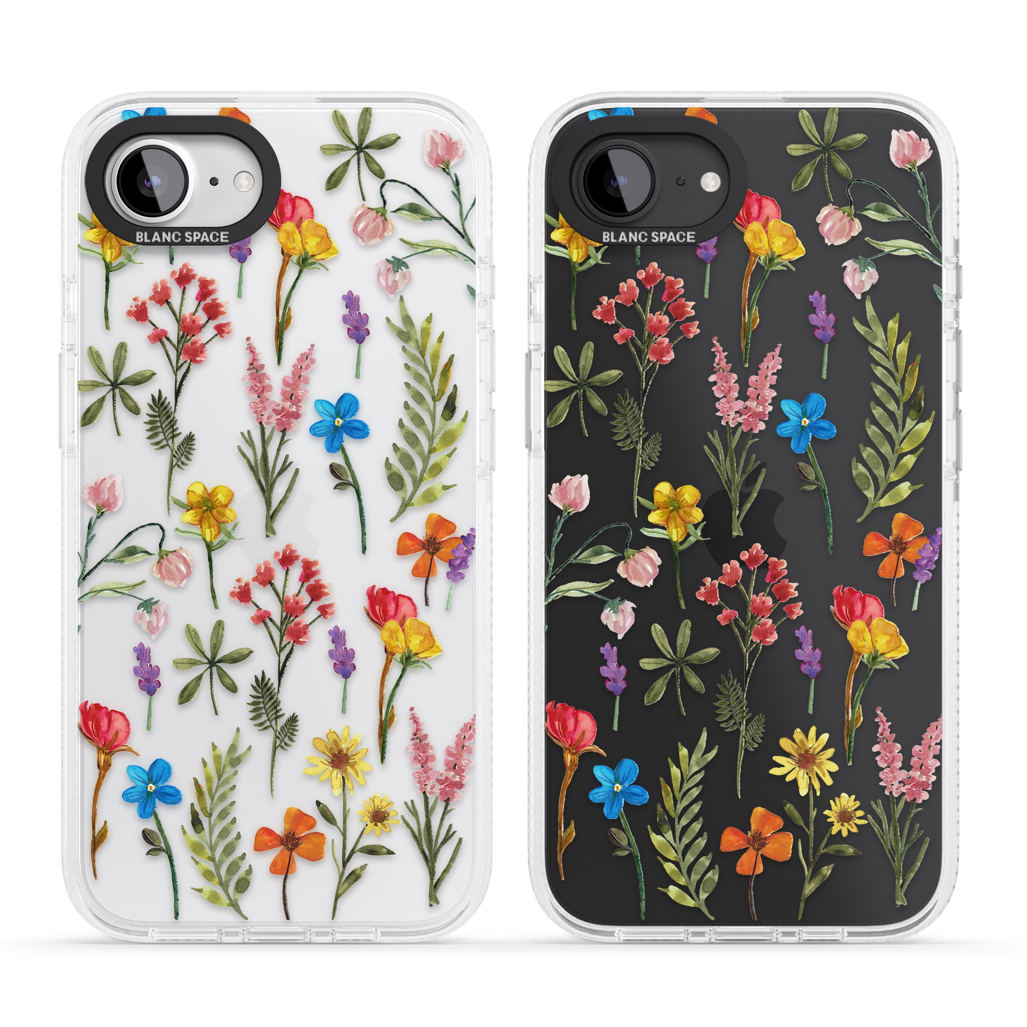 Spring Botanicals iPhone 16e Clear Case Impact Air - Blanc Space