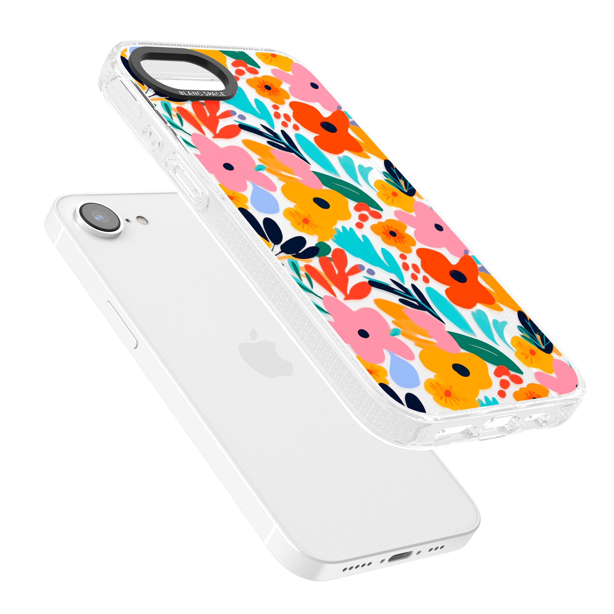 Floral Fiesta iPhone 16e Clear Case Impact Air - Blanc Space