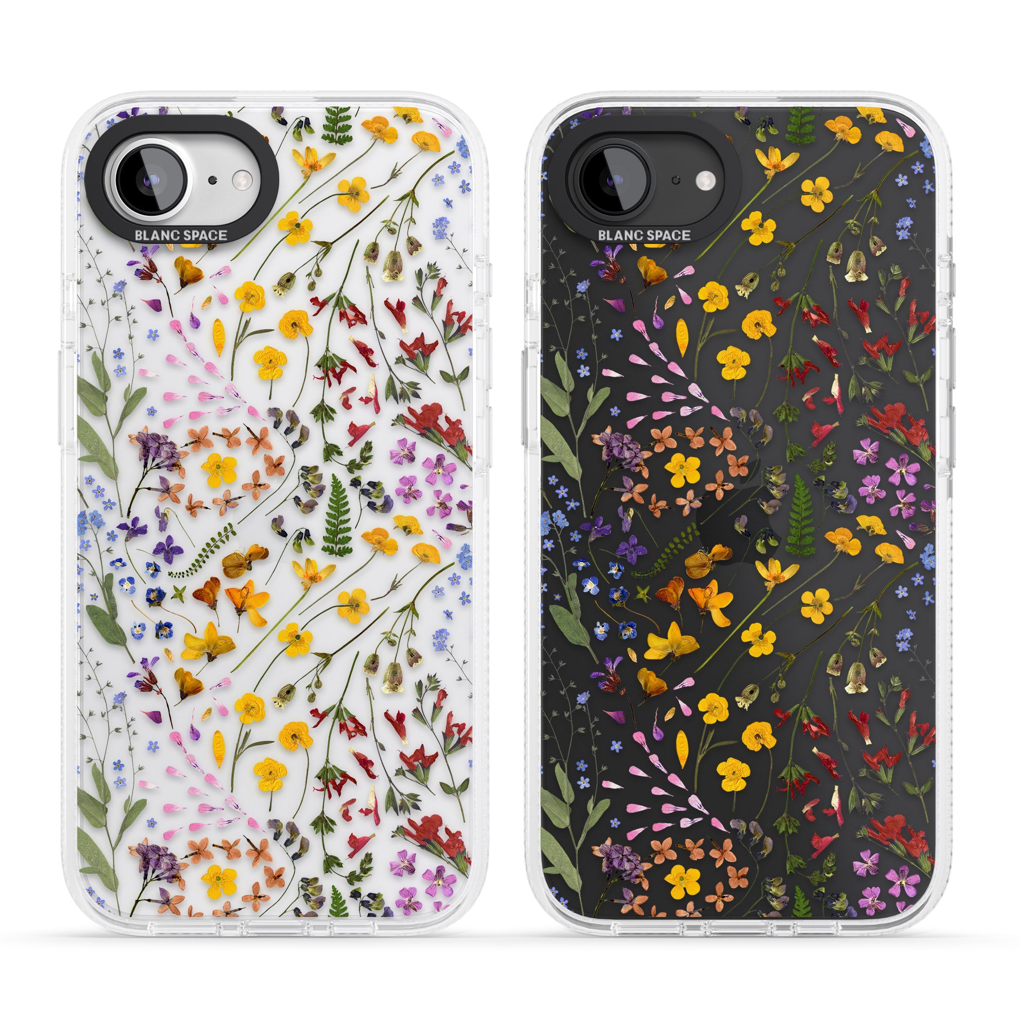 Wildflower iPhone 16e Clear Case Impact Air - Blanc Space