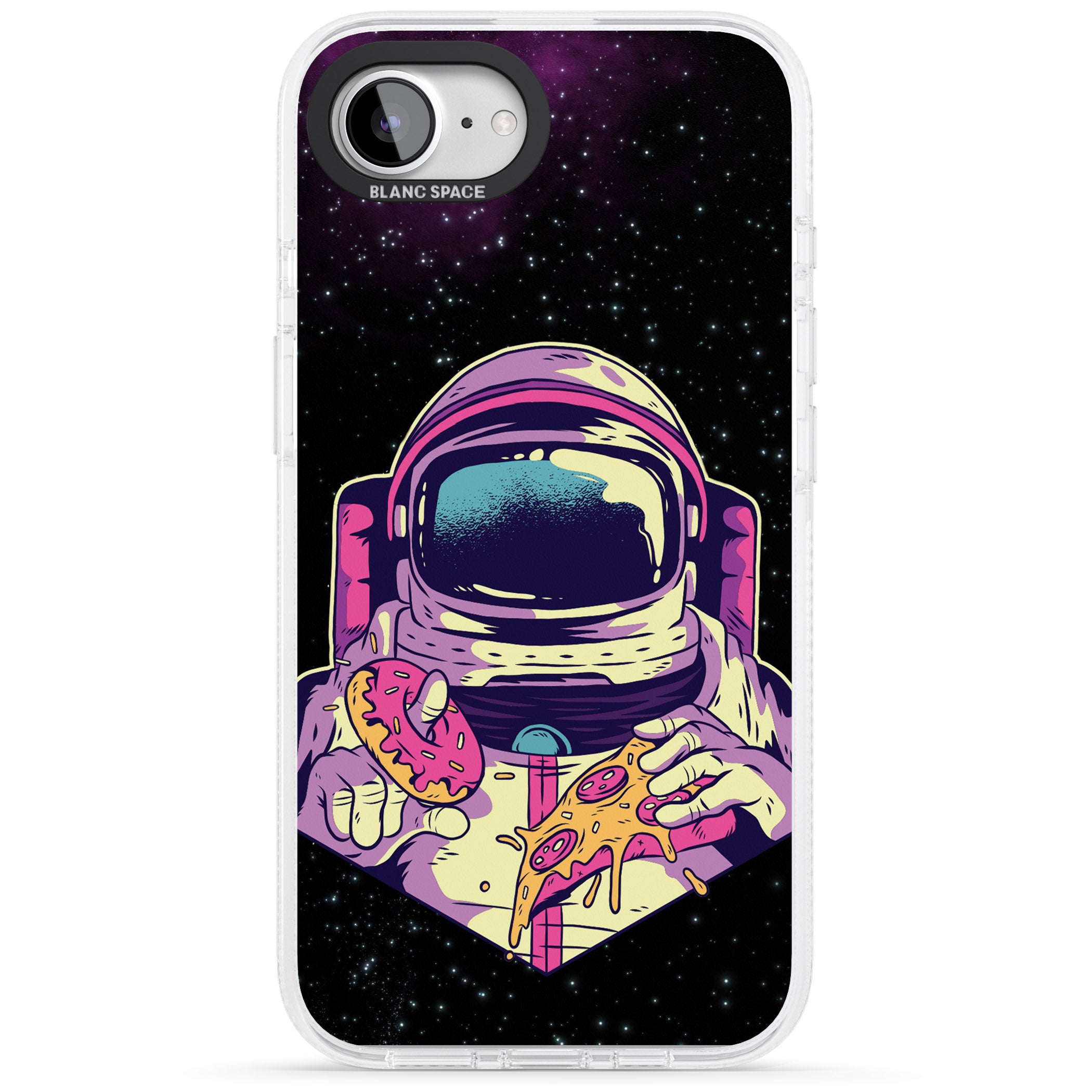 Astro Cheat Meal iPhone 16e Clear Case Impact Air - Blanc Space