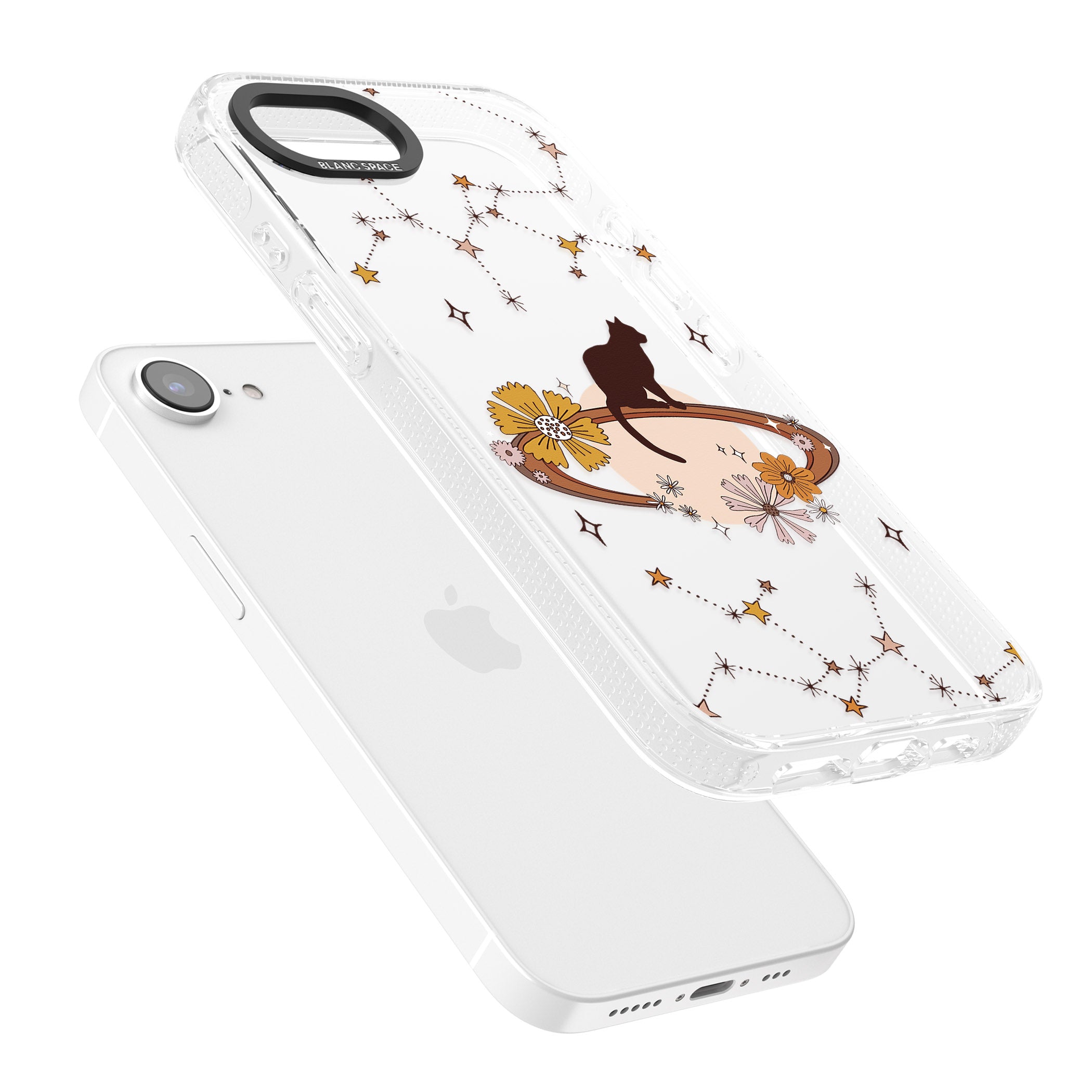 Feline Phenomenon iPhone 16e Clear Case Impact Air - Blanc Space