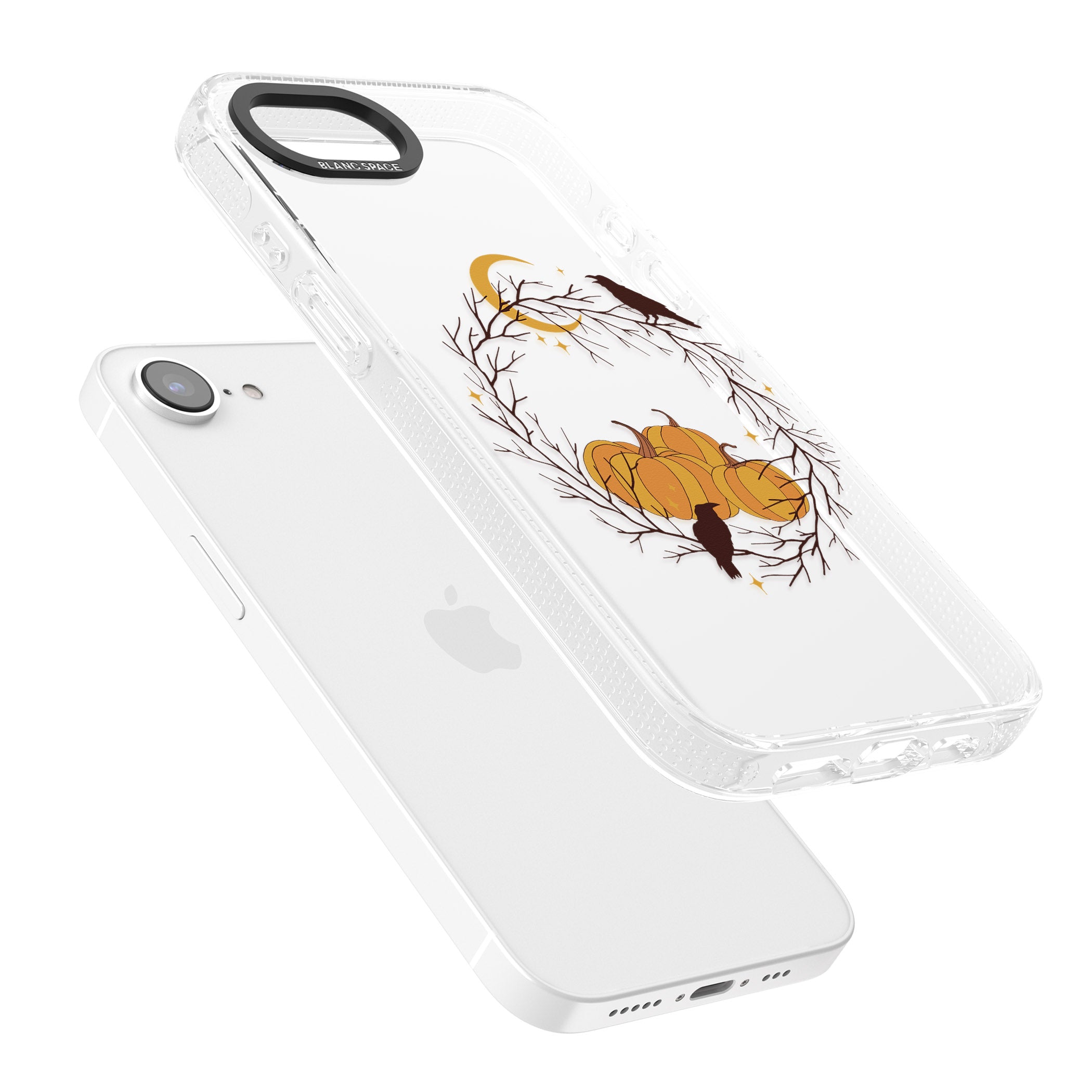 Pumpkin Patch iPhone 16e Clear Case Impact Air - Blanc Space