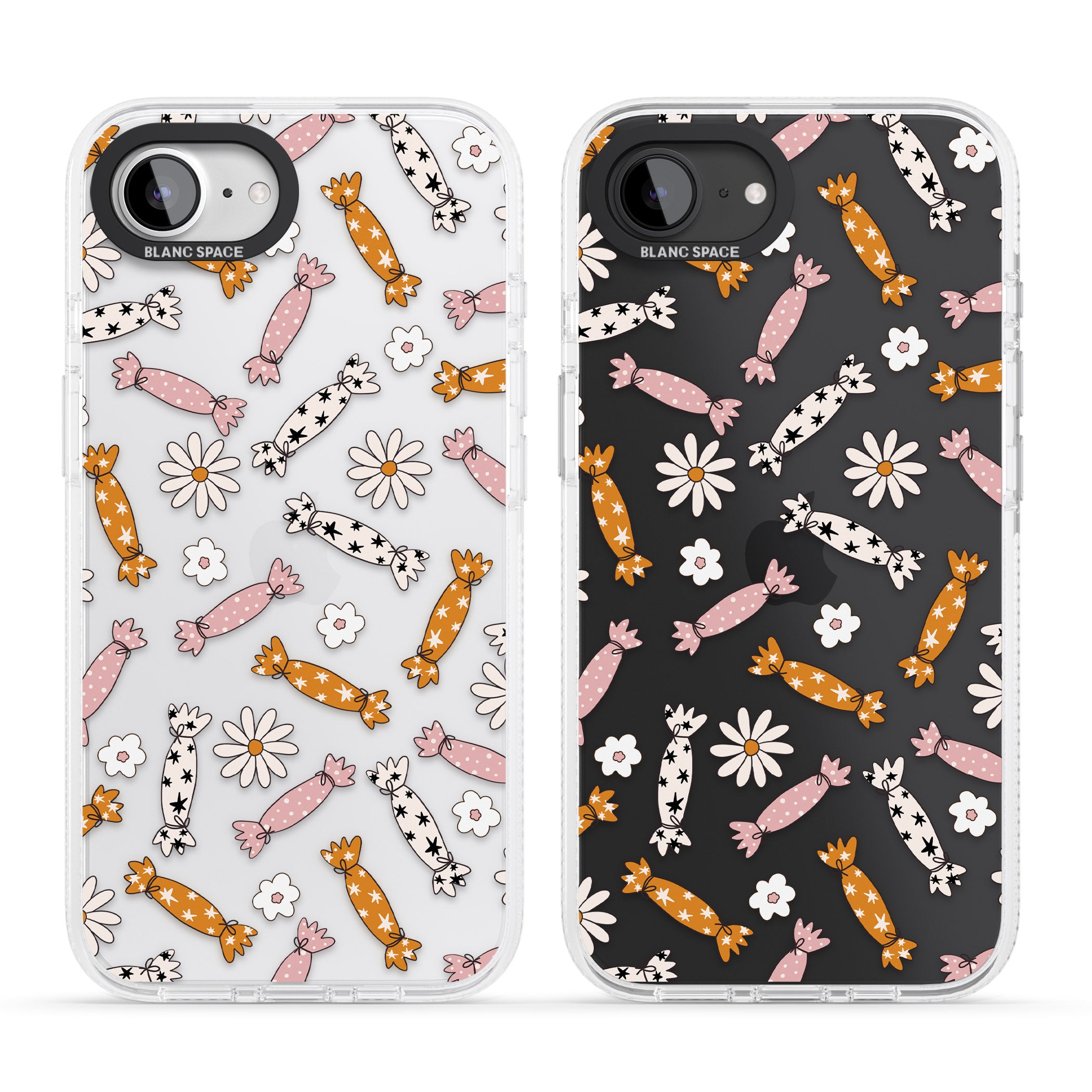 Floral Candy iPhone 16e Clear Case Impact Air - Blanc Space