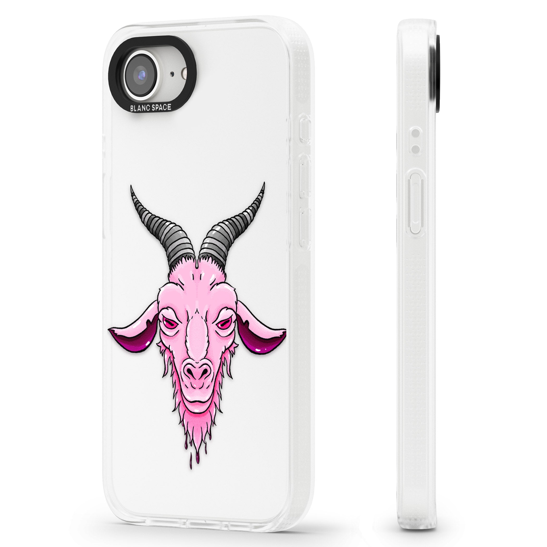 Ba-phomet iPhone 16e Clear Case Impact Air - Blanc Space