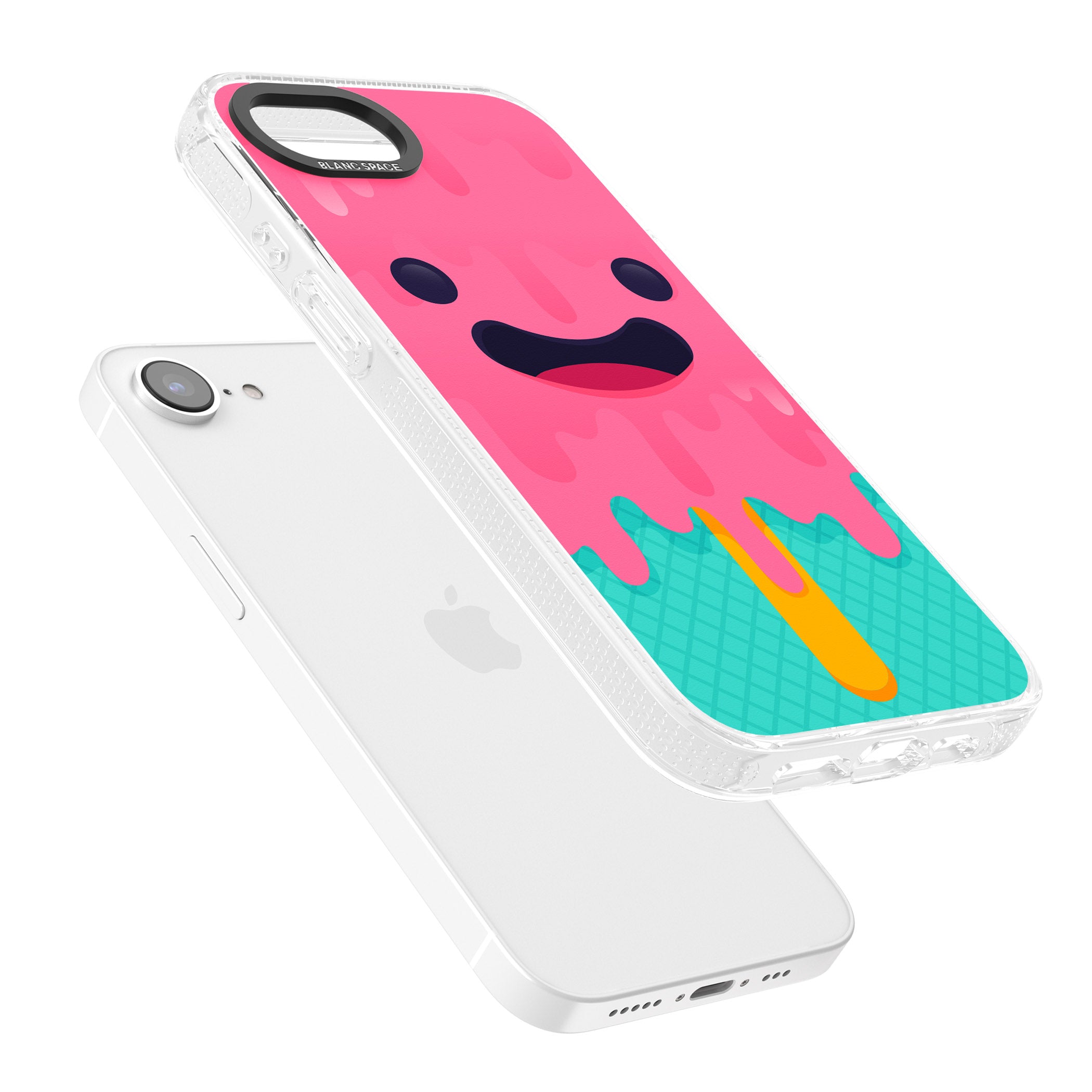 Ice Lolly iPhone 16e Clear Case Impact Air - Blanc Space