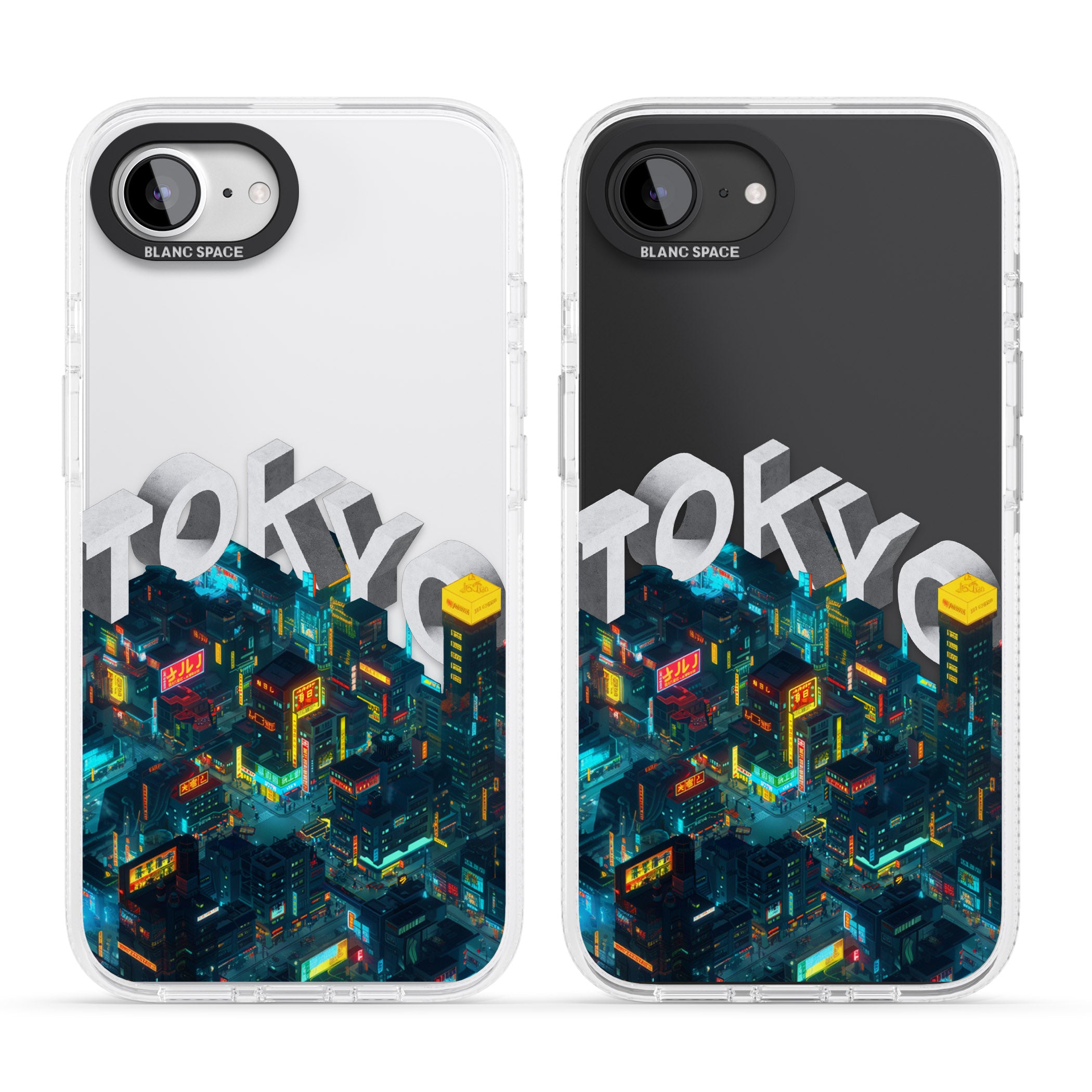 Tokyo iPhone 16e Clear Case Impact Air - Blanc Space