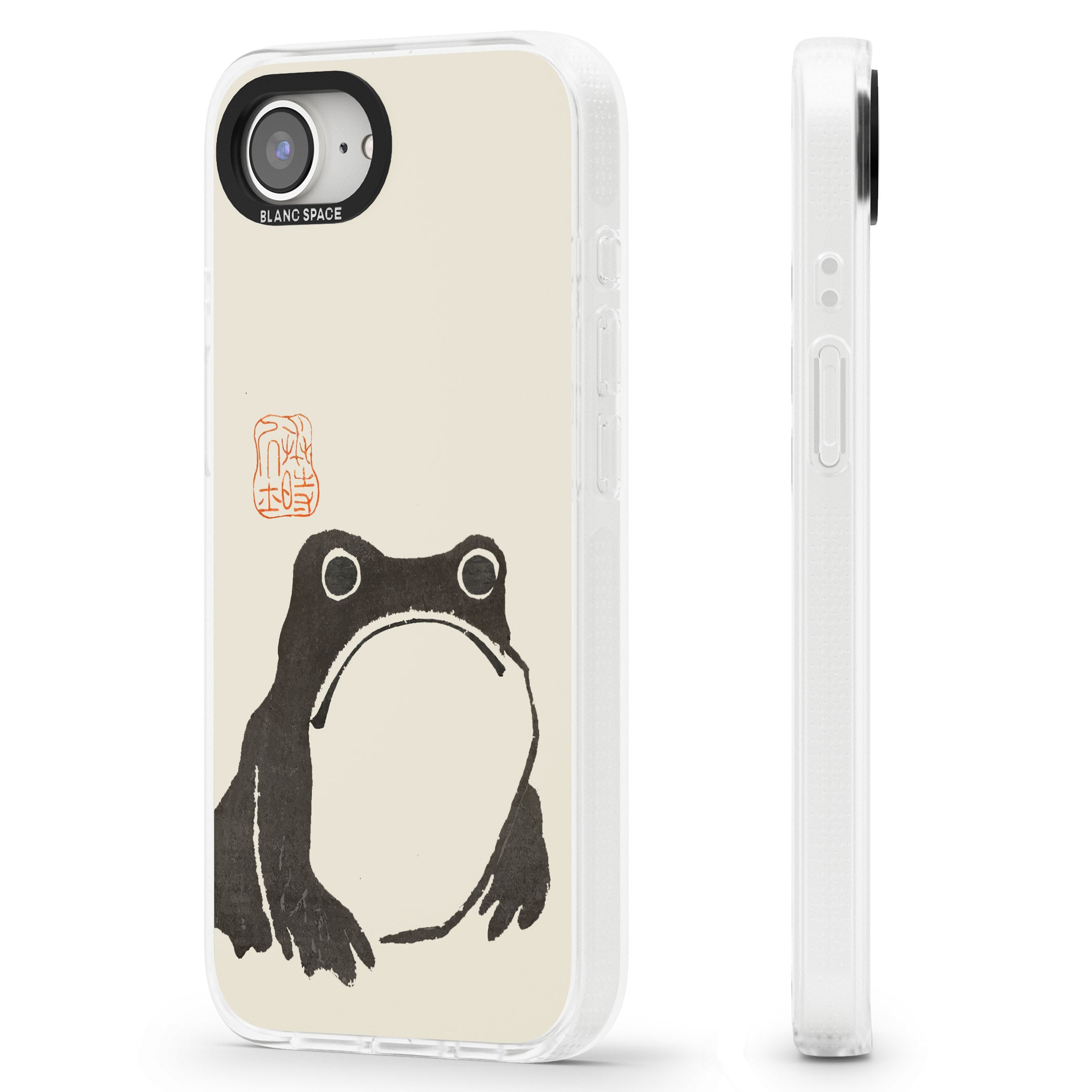 Matsumoto Hoji Frog iPhone 16e Clear Case Impact Air - Blanc Space