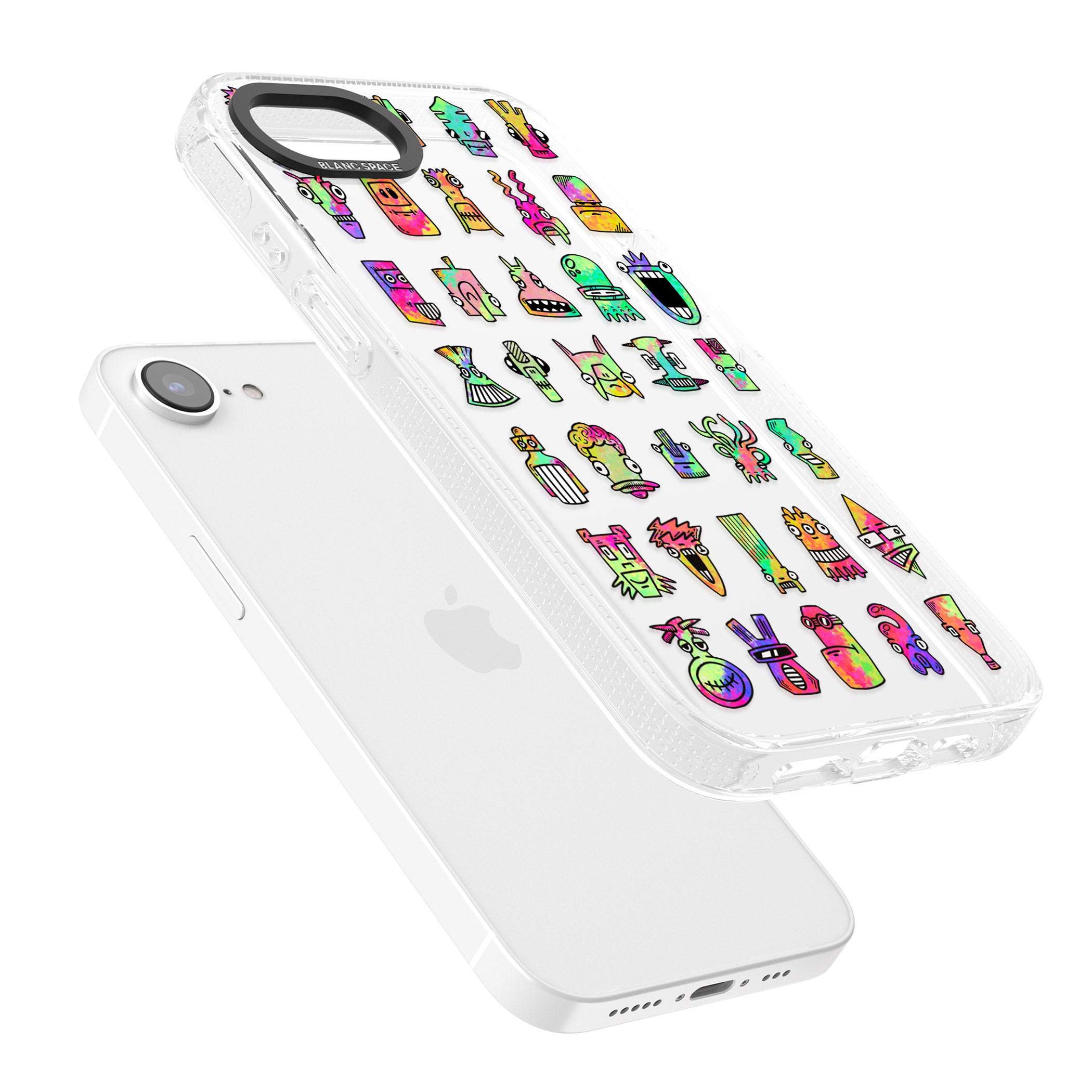 Splashy Friends iPhone 16e Clear Case Impact Air - Blanc Space