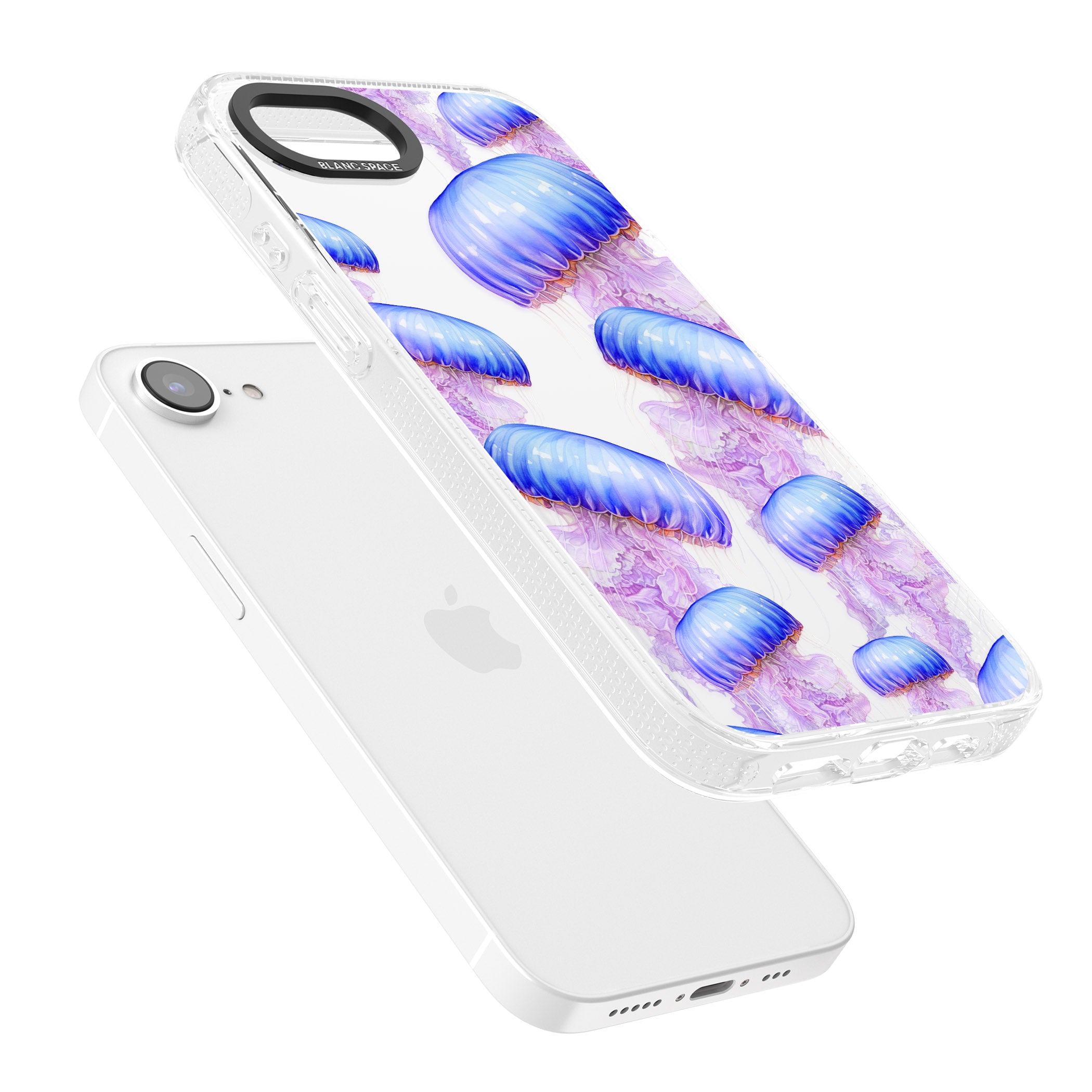 Jellyfish iPhone 16e Clear Case Impact Air - Blanc Space