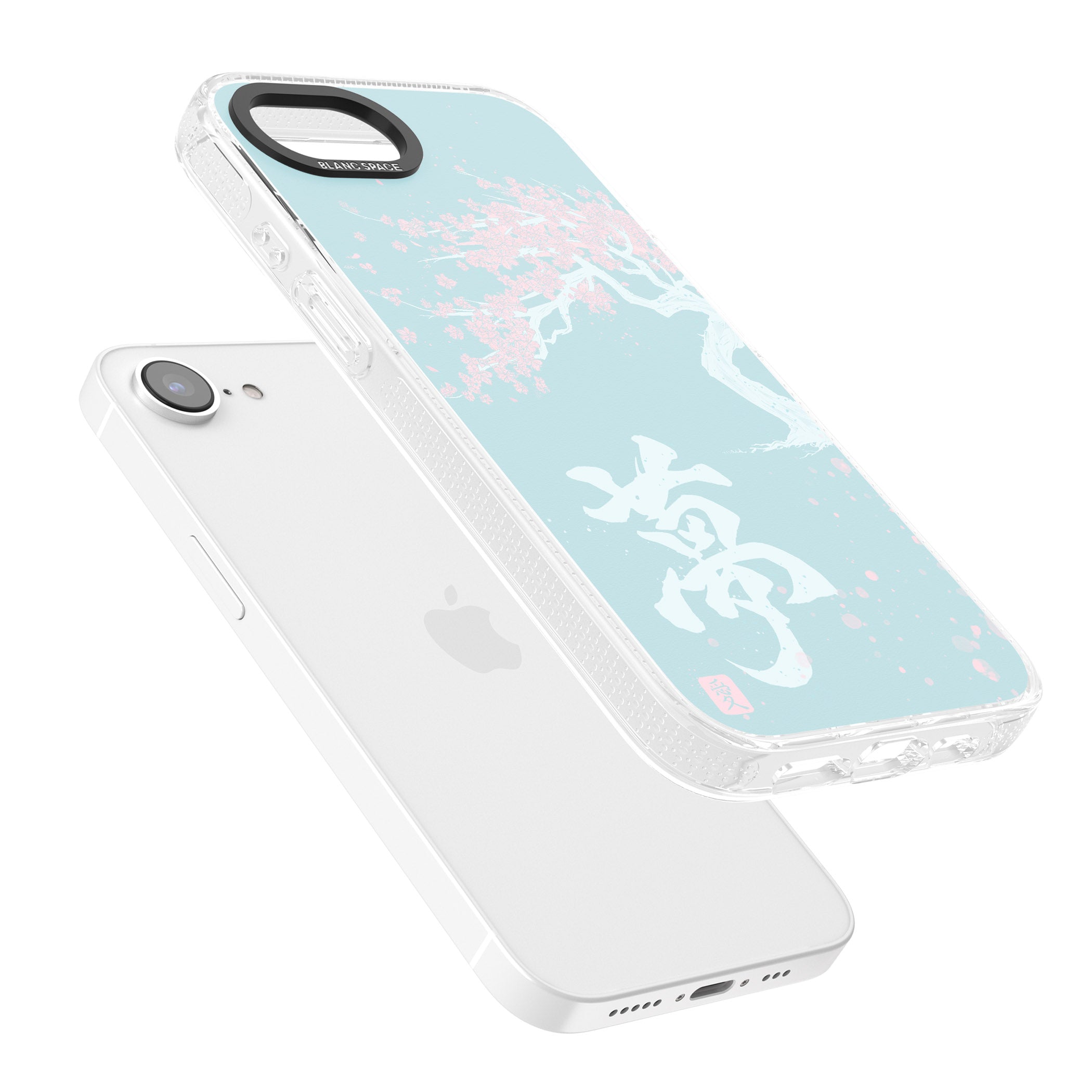 Dreams & Cherry Blossom iPhone 16e Clear Case Impact Air - Blanc Space
