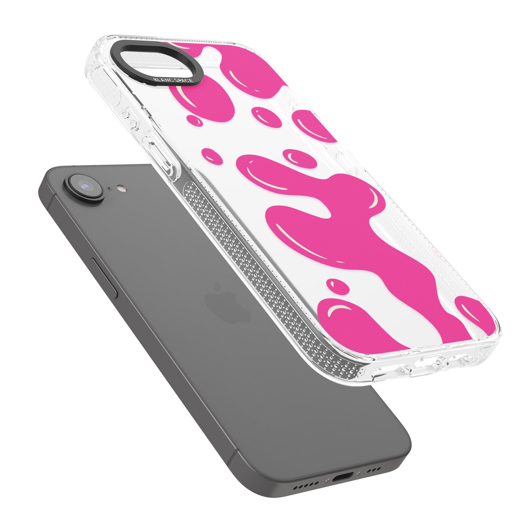 Pink Lava Lamp iPhone 16e Clear Case Impact Air - Blanc Space