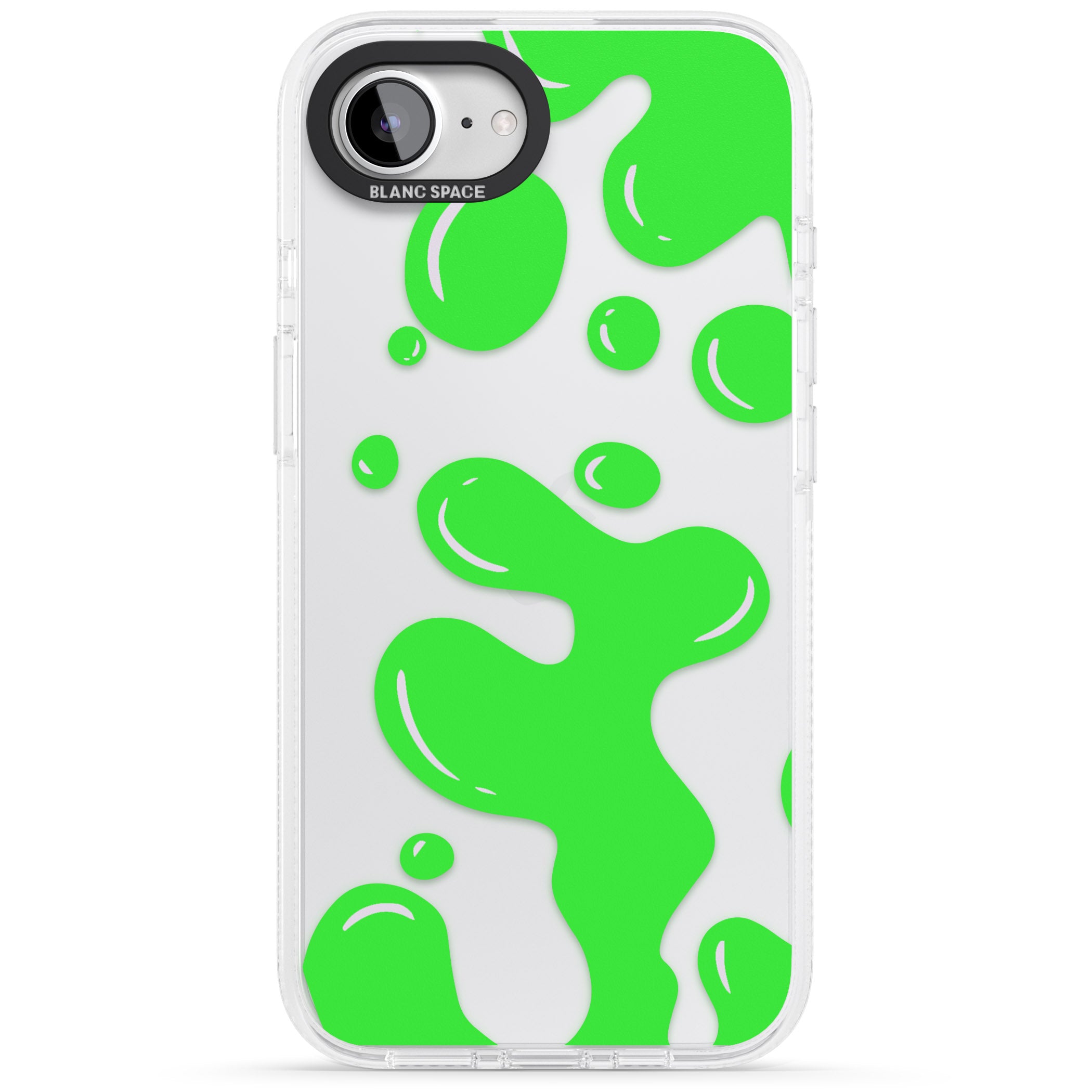 Green Lava Lamp iPhone 16e Clear Case Impact Air - Blanc Space