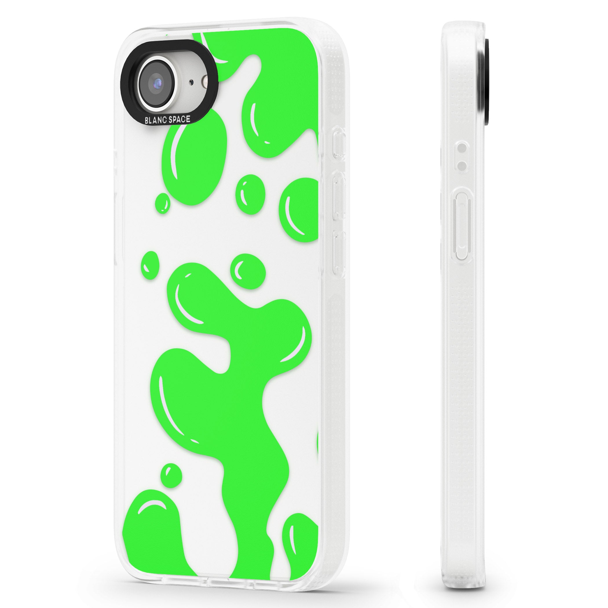 Green Lava Lamp iPhone 16e Clear Case Impact Air - Blanc Space
