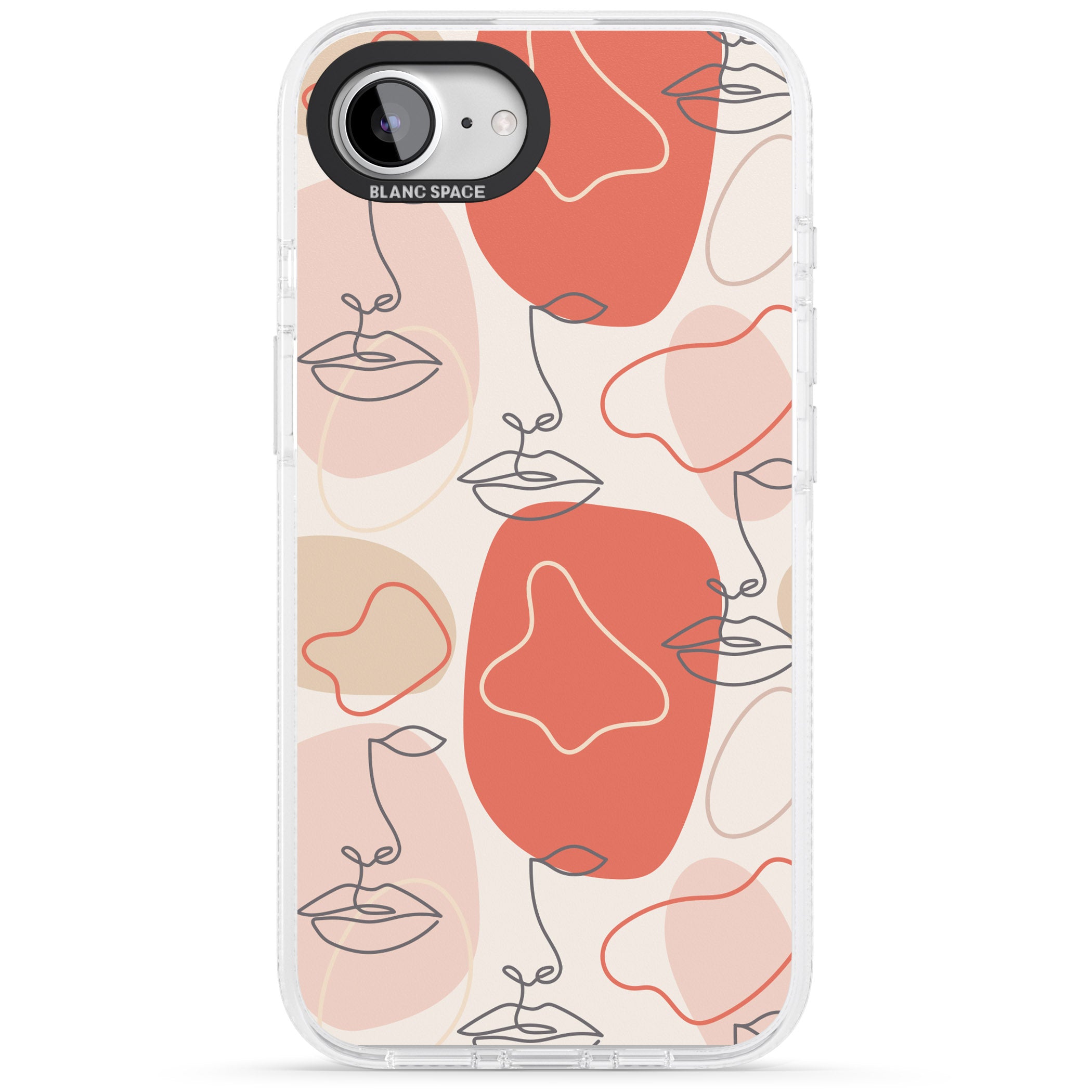 Abstract Face Line Art